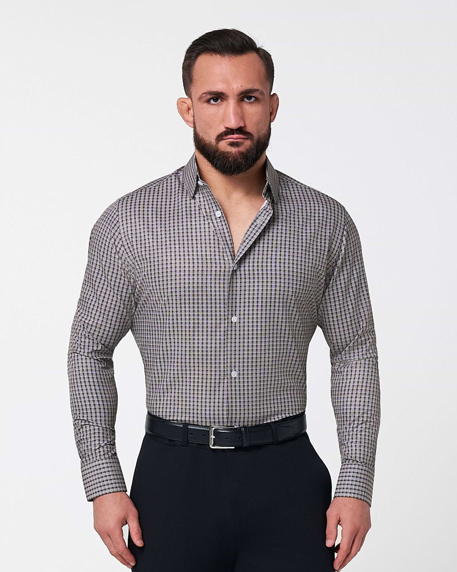 The Mantle White & Black Plaid M / White & Black Plaid