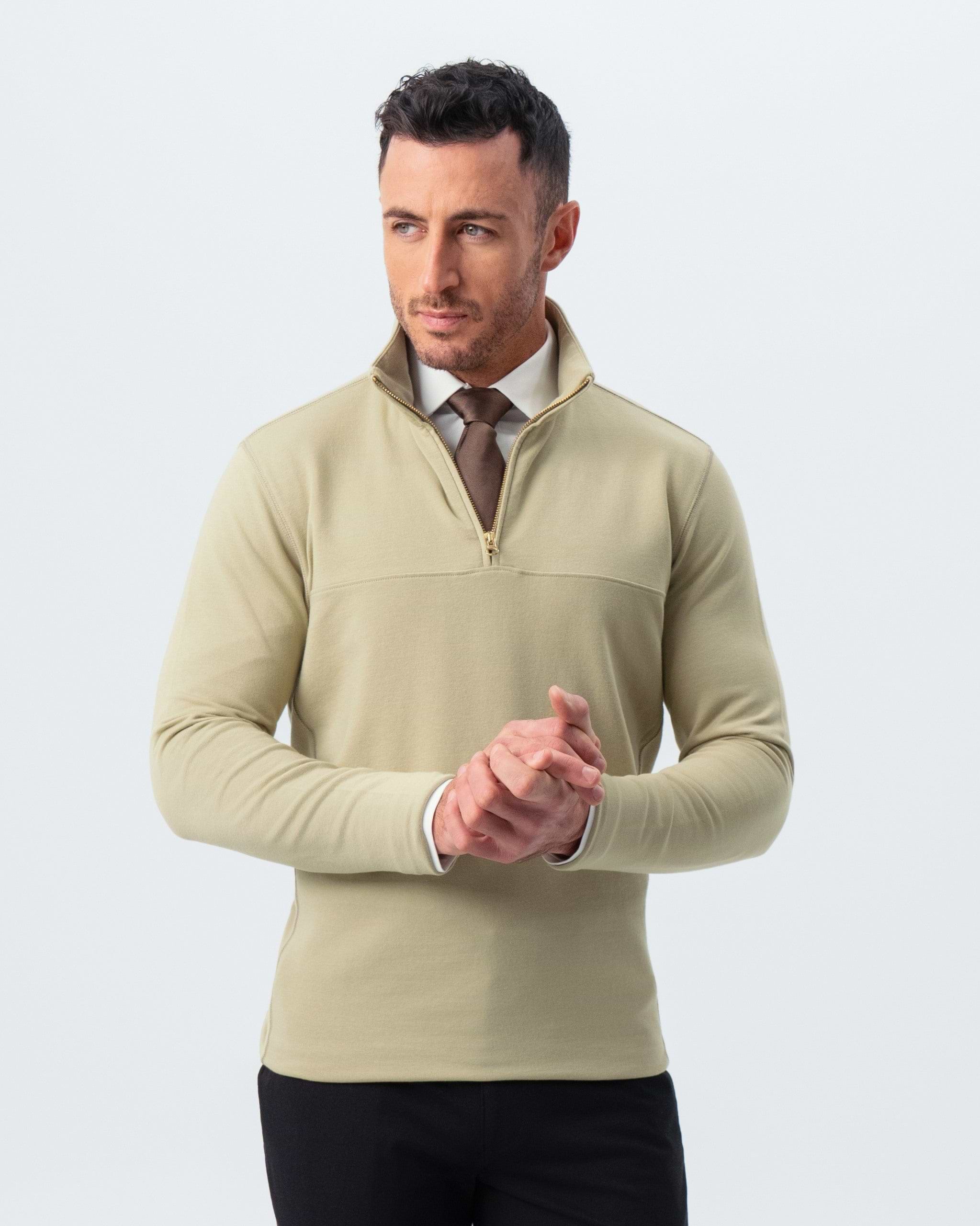 quarter zip over dress shirt Quarter Zip
