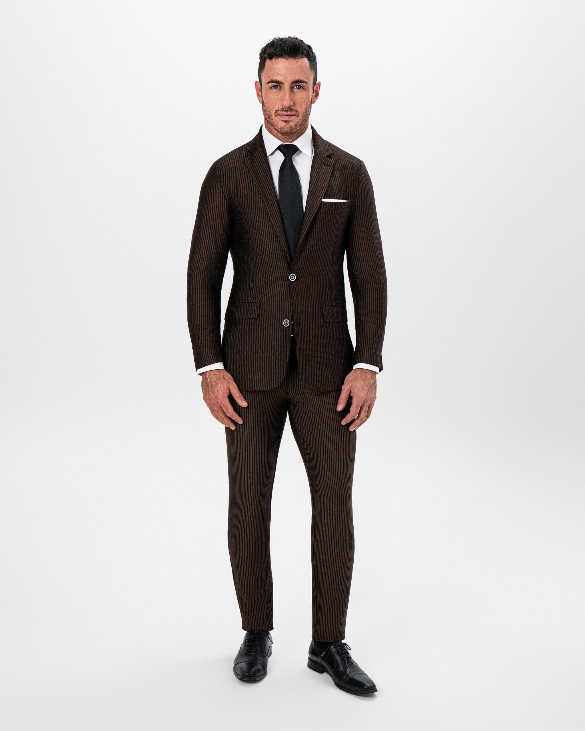 mens brown dress jacket Athletic Fit Stretch Suit A-line Dress or build any look. Color:Deep Mauve MOGU Ankle-Length Dress Pants
