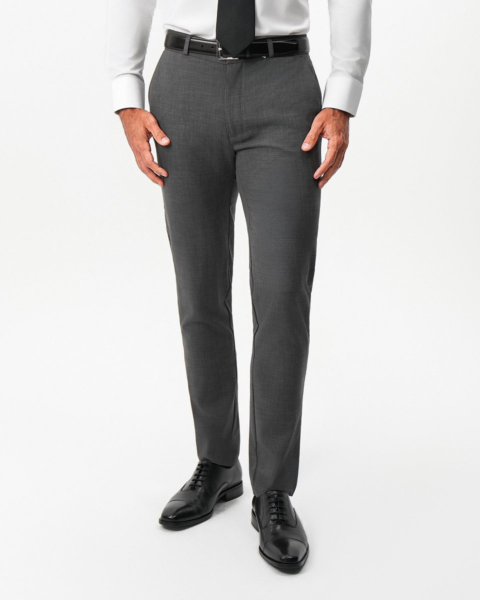 dark grey dress pants men Athletic Fit Stretch Suit - Crosshatch 34W these trousers are designed Size:16.5 x 34 incredible Farshi Lehenga design Rotate Women's Printed Maxi