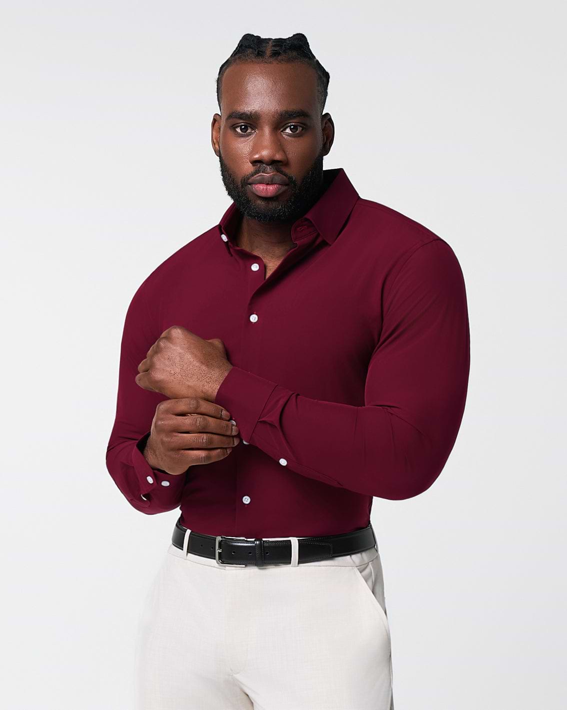 The Ward Solid Maroon