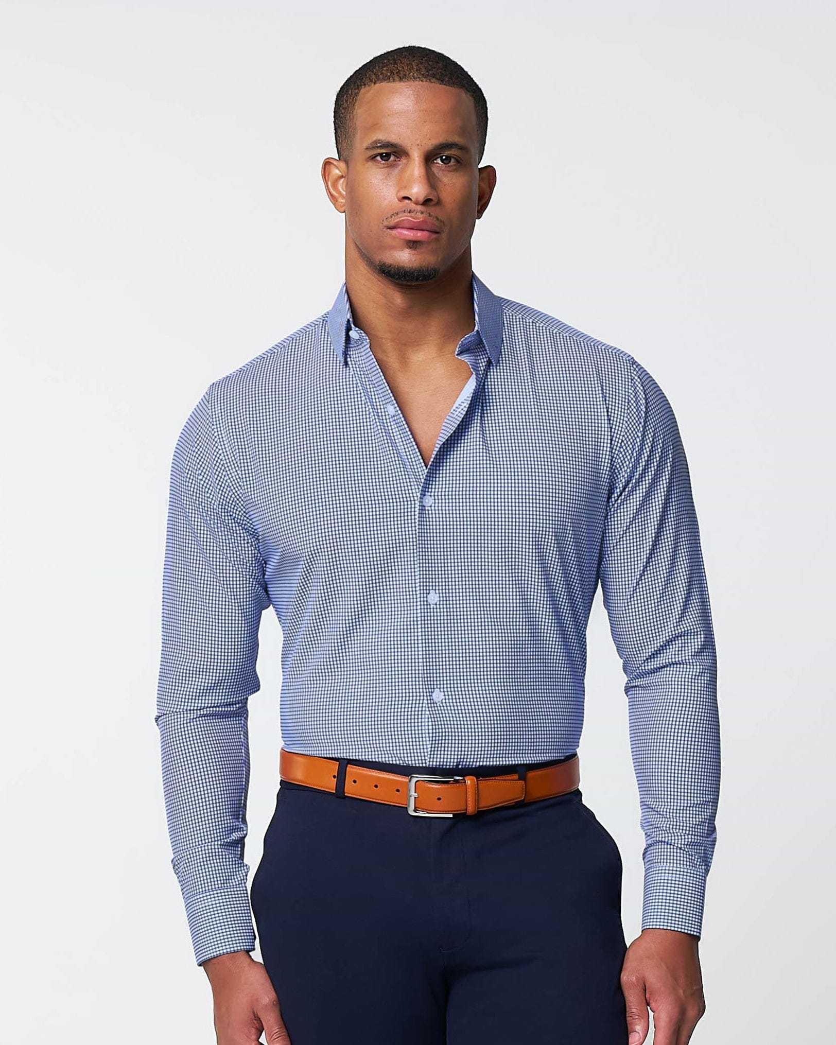 royal blue dress shirts for men Men's Paisley Shirt This dapper long The Wyndham Royal Blue &