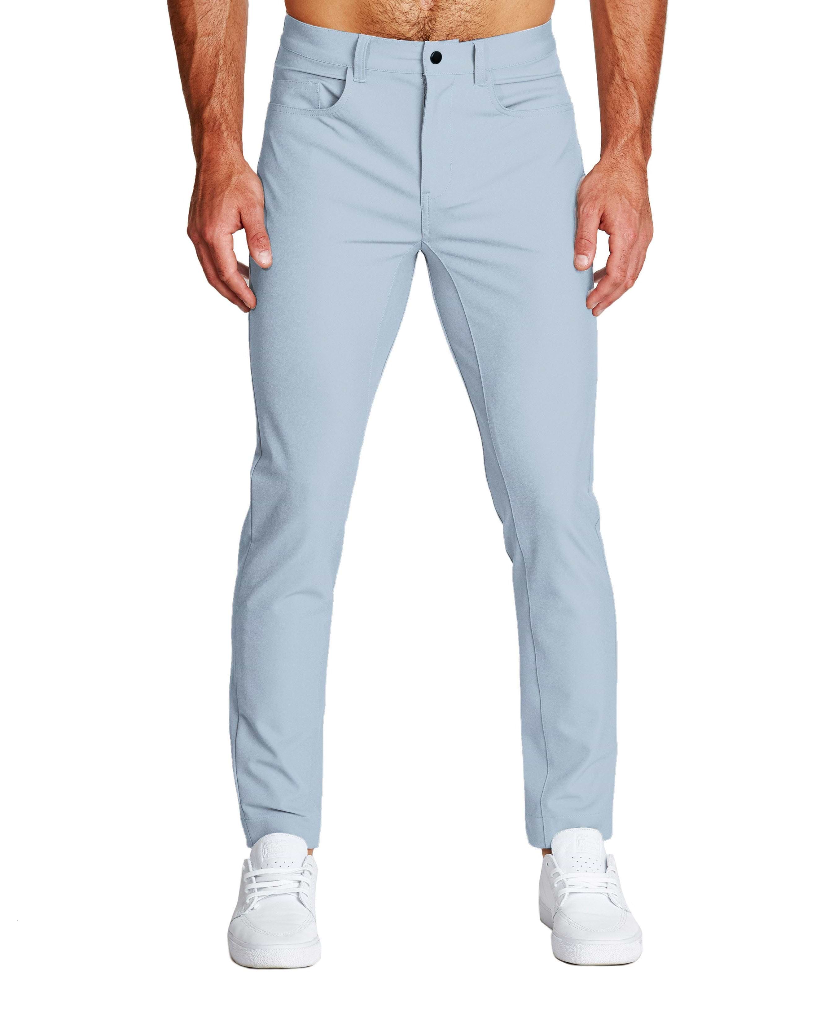 Athletic Fit Stretch Tech Chino - Light Blue