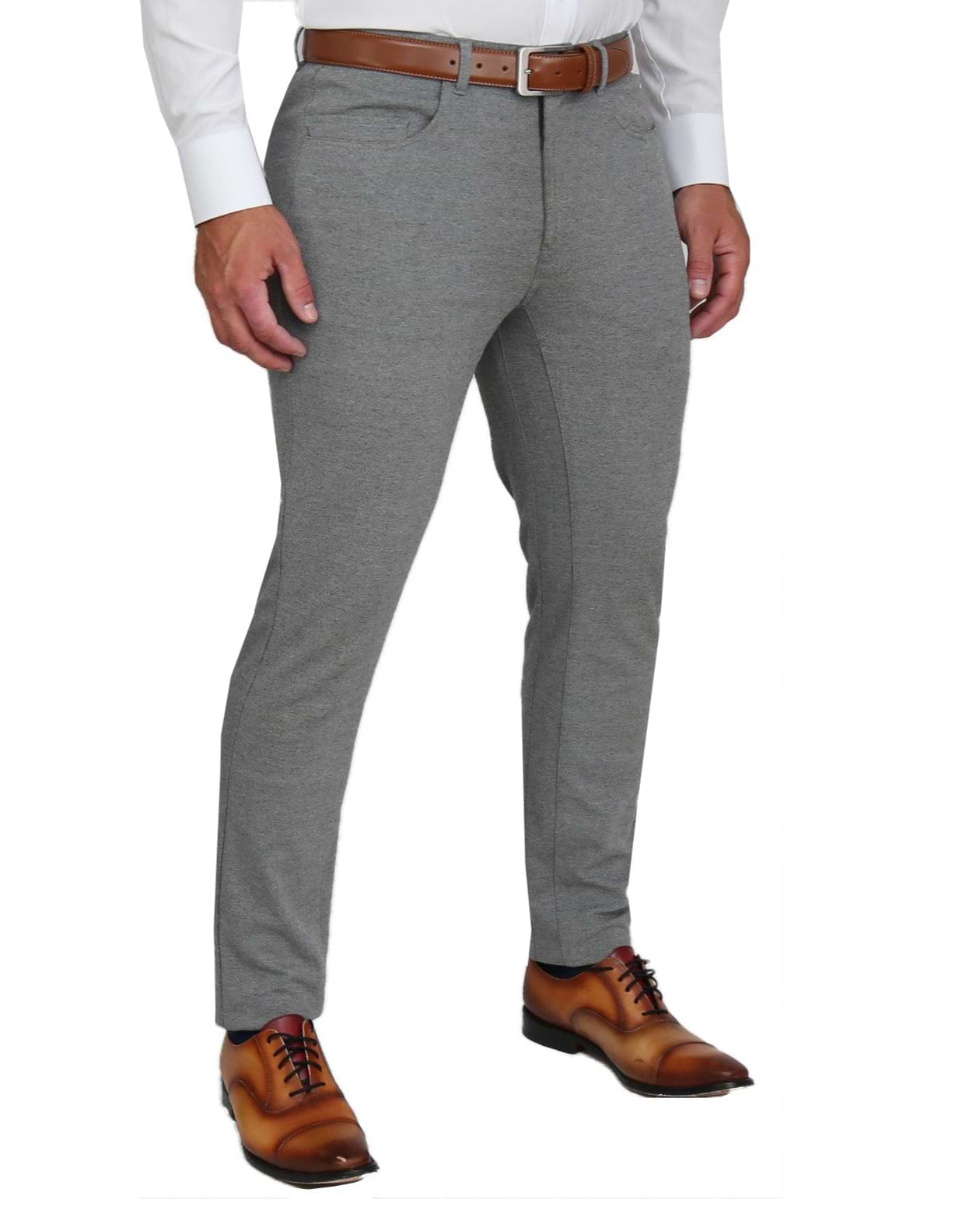 Knit Chino - Light Grey