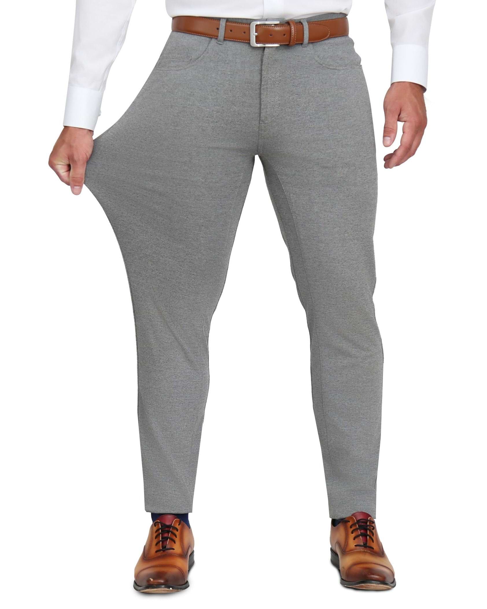 Knit Chino - Light Grey