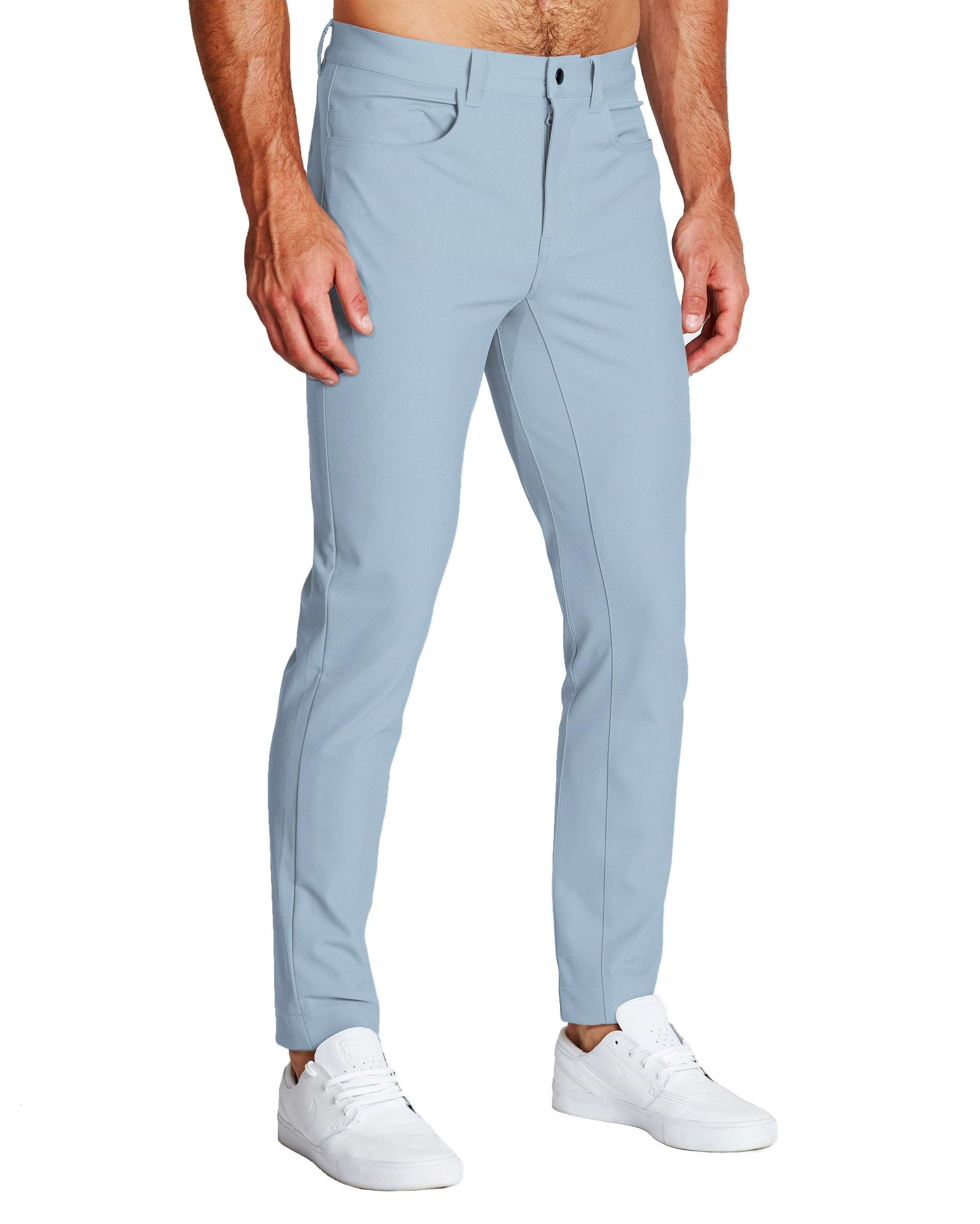 Athletic Fit Stretch Tech Chino - Light Blue