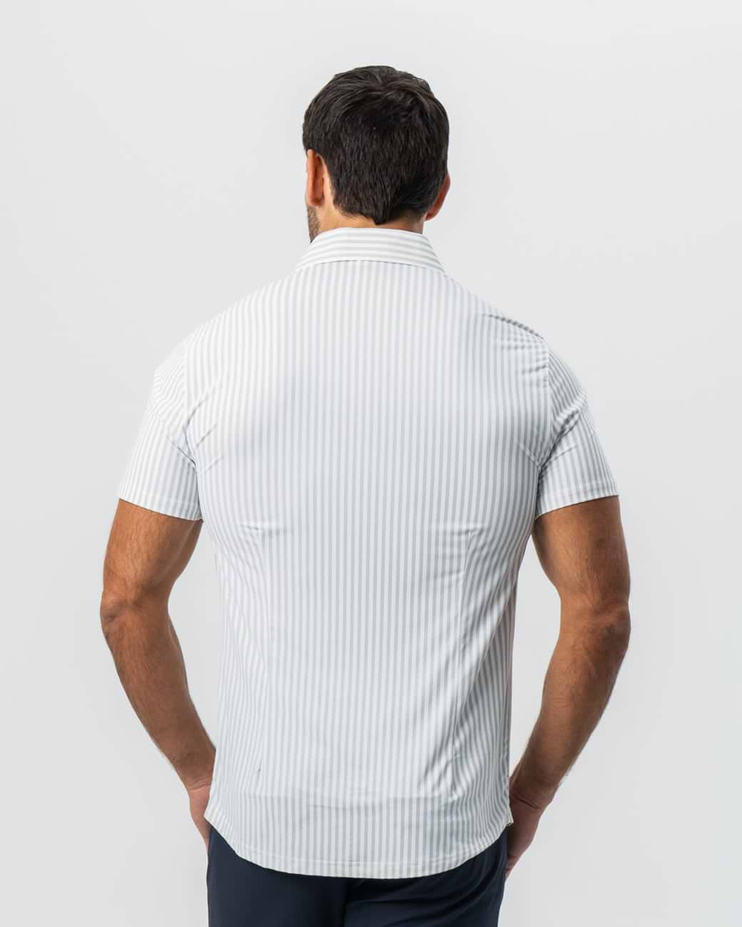 "The Anchor" Light Grey Bengal Stripe