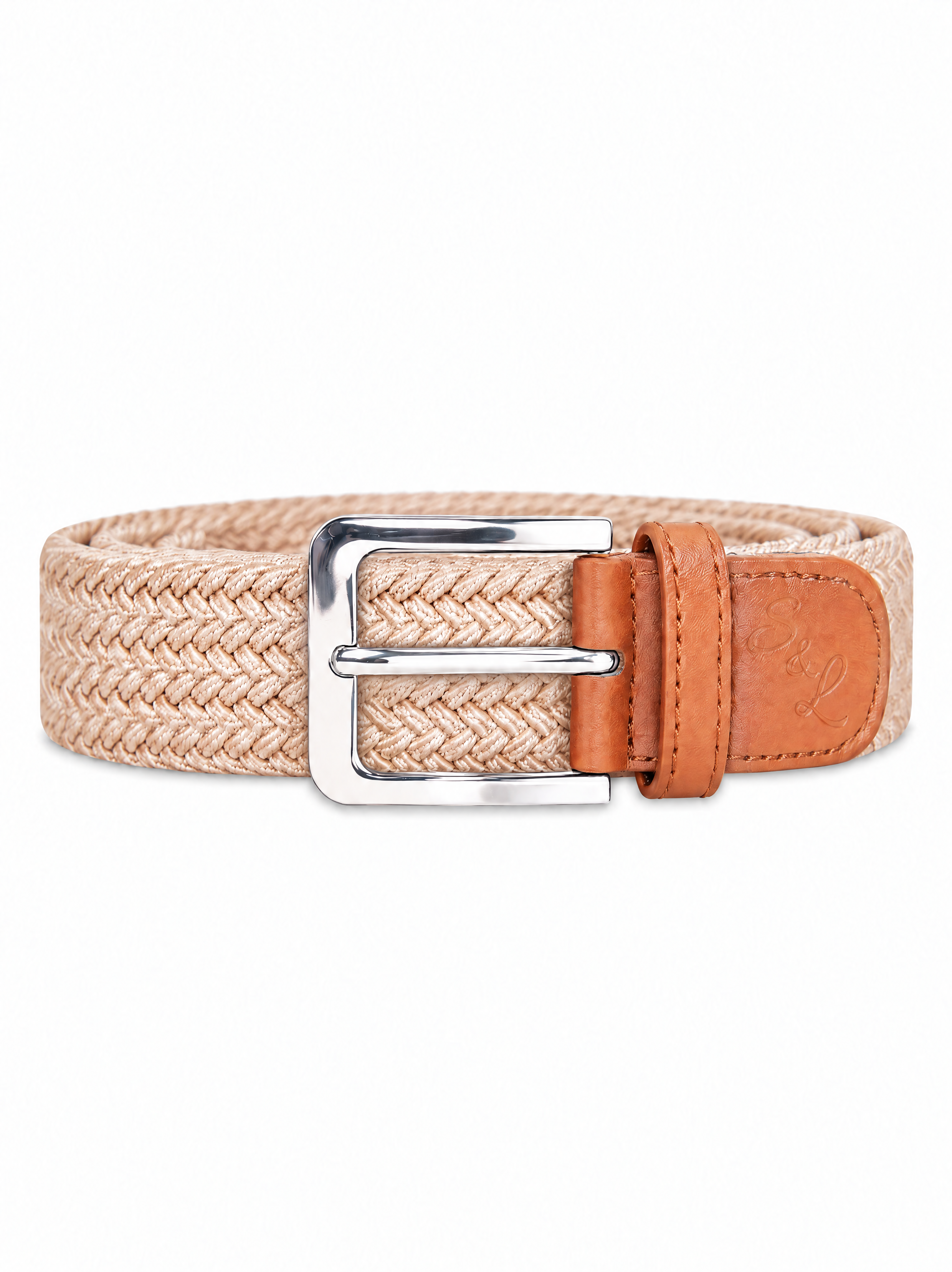 Casual Stretch Belt - Light Brown