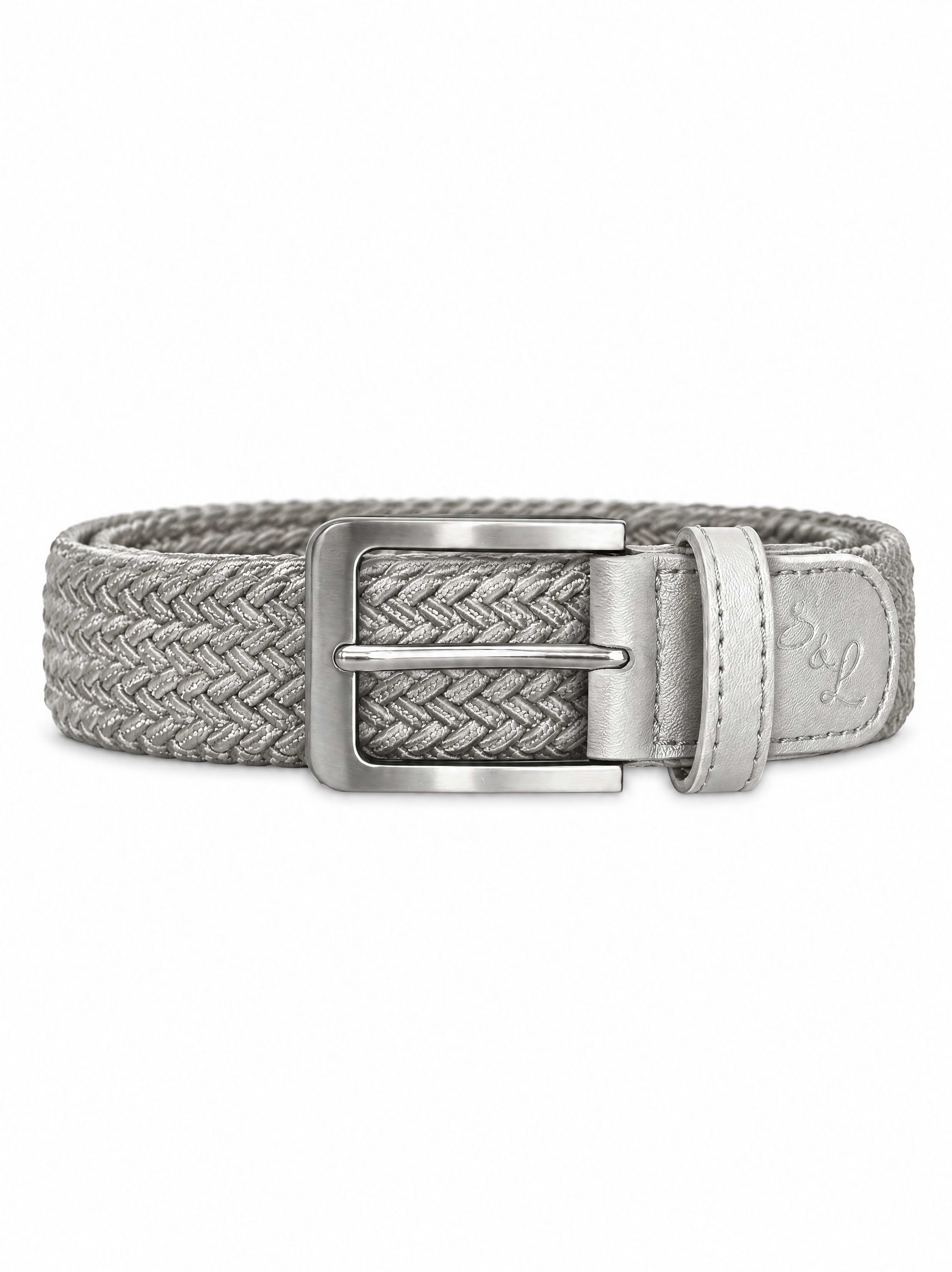 Casual Stretch Belt - Light Grey