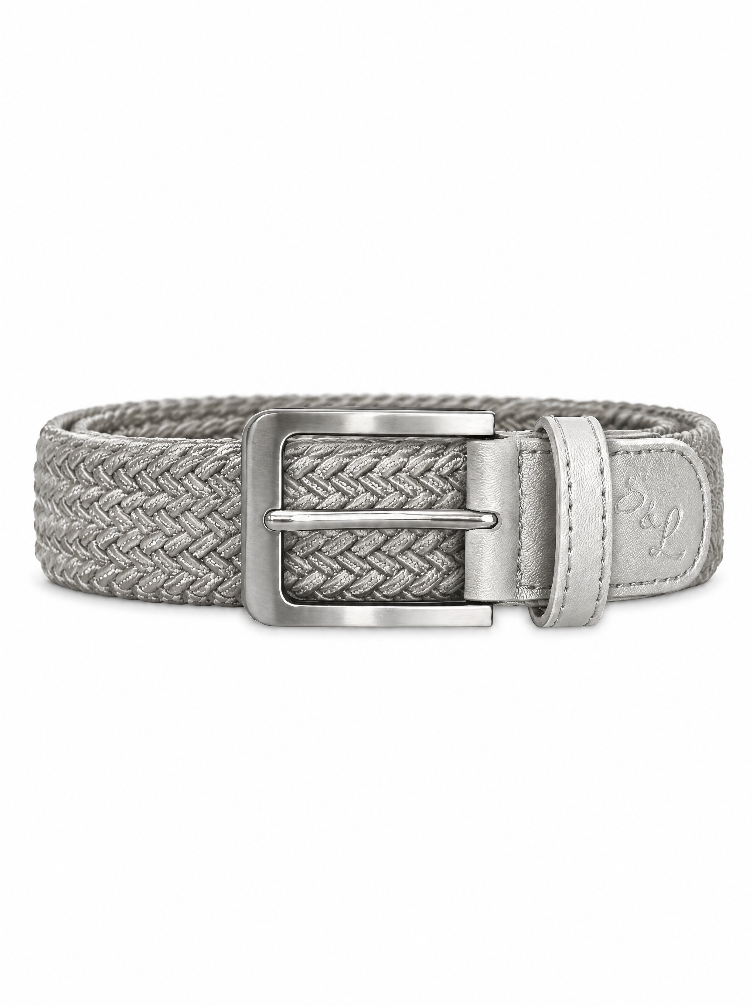 Casual Stretch Belt - Light Grey