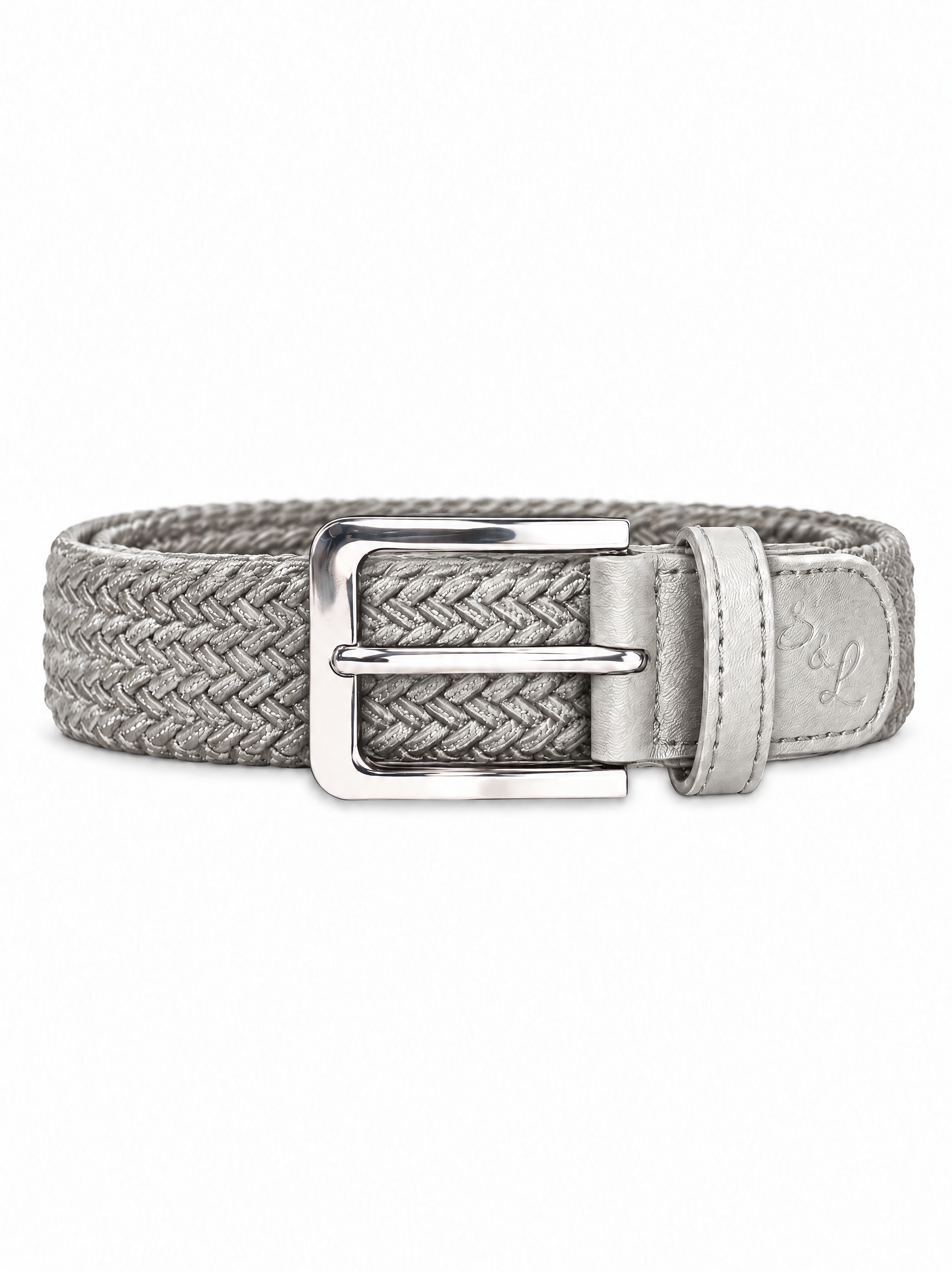 Casual Stretch Belt - Light Grey