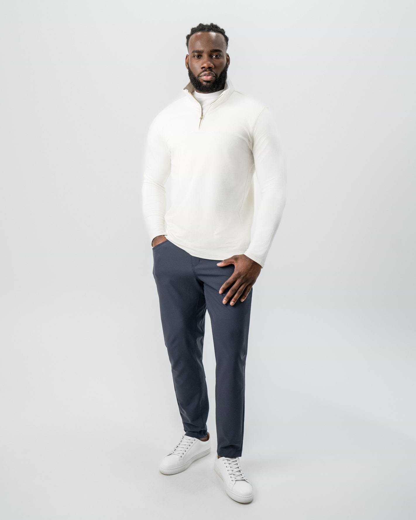 Quarter Zip - Solid Cream