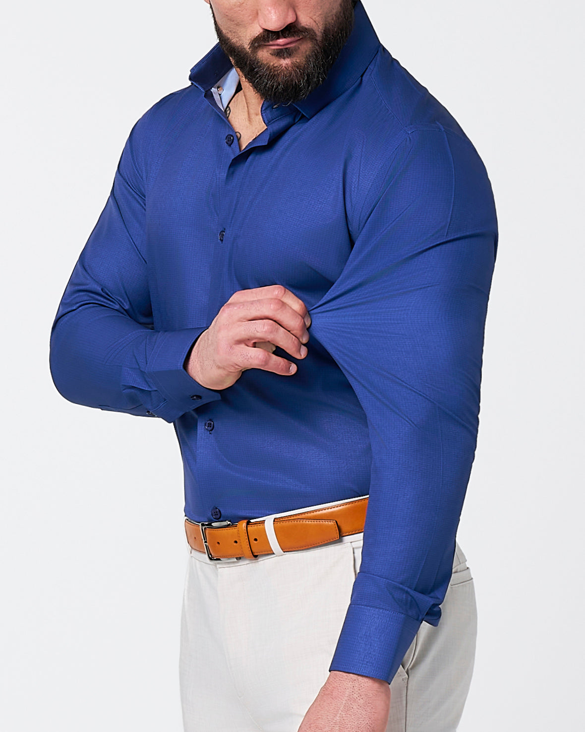 "The Bowman" Navy with Navy Grid