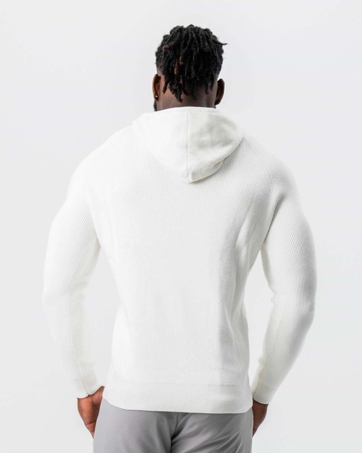 Heavy Knit Hoodie - Cream