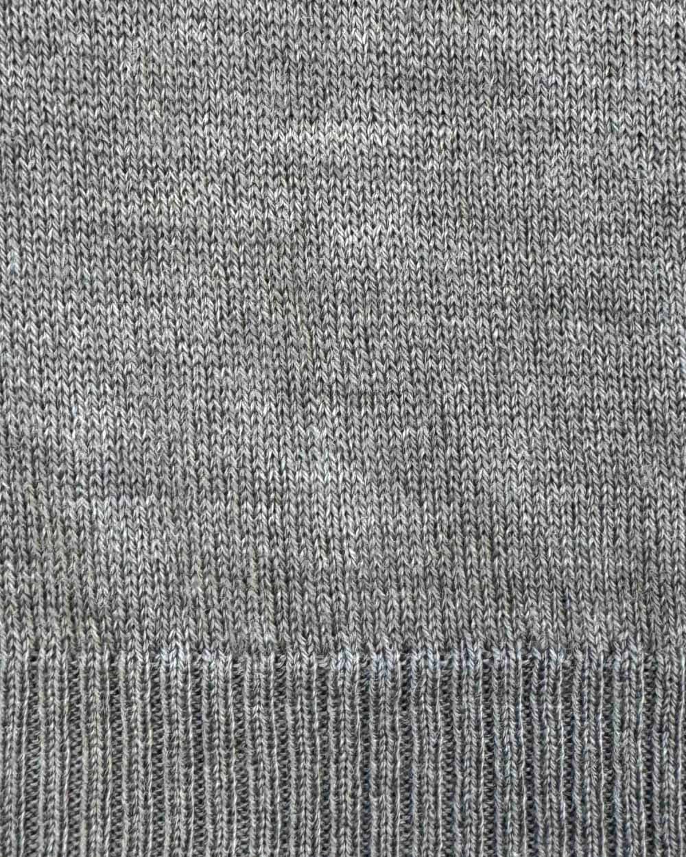 Merino Wool Knit Scarf - Grey