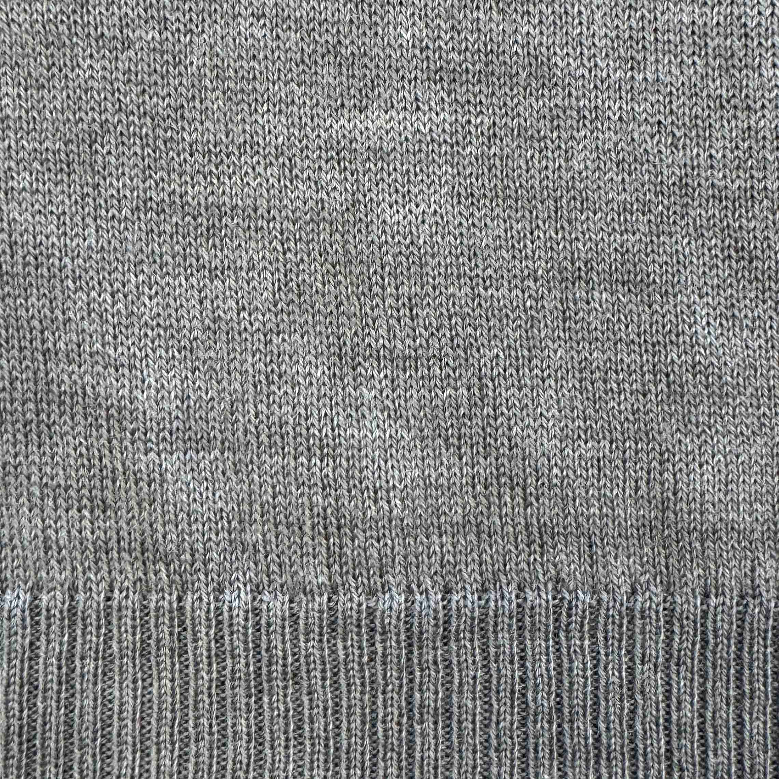 Merino Wool Knit Scarf - Grey