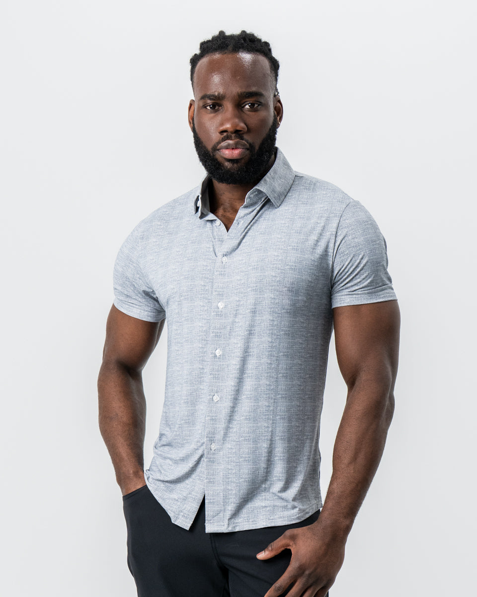 "The Jefferson" Light Grey Printed Linen