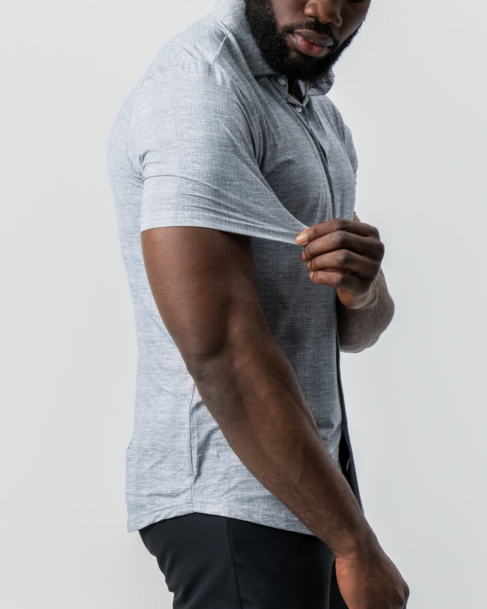 "The Jefferson" Light Grey Printed Linen