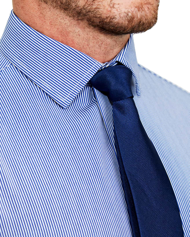 "The Marshall" Blue Pinstripe