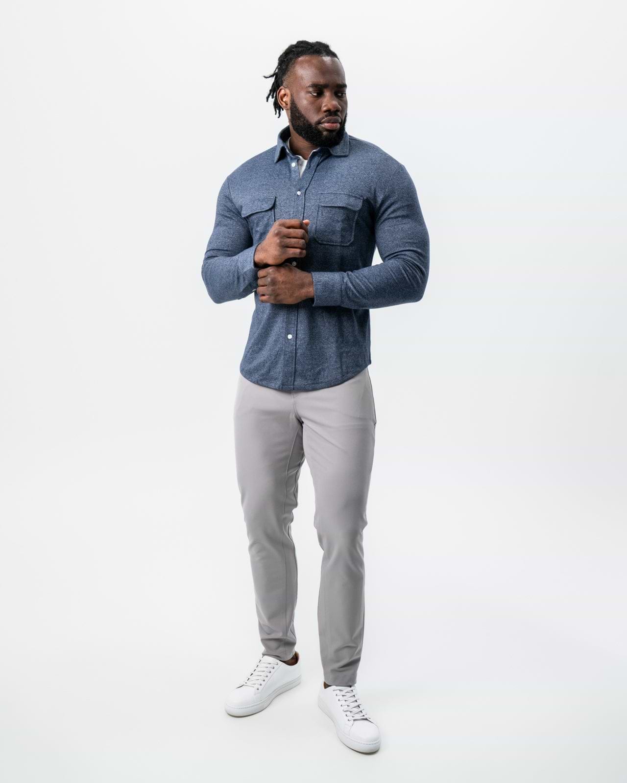 Patch Pocket Button Down - Navy