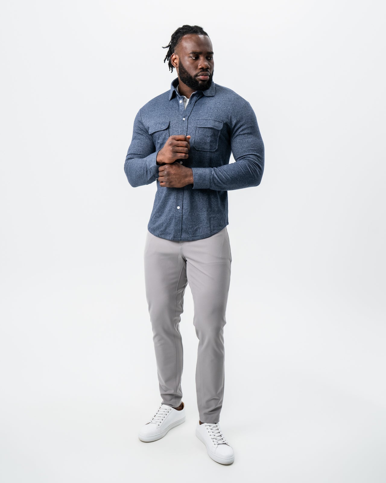 Patch Pocket Button Down - Navy