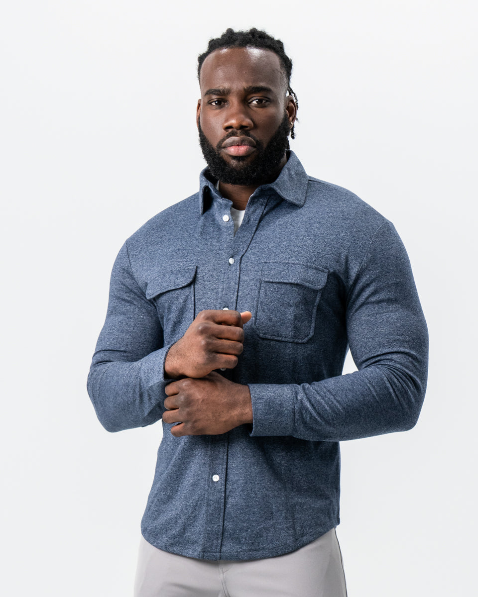 Patch Pocket Button Down - Navy