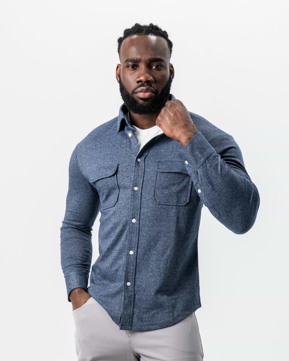 Patch Pocket Button Down - Navy