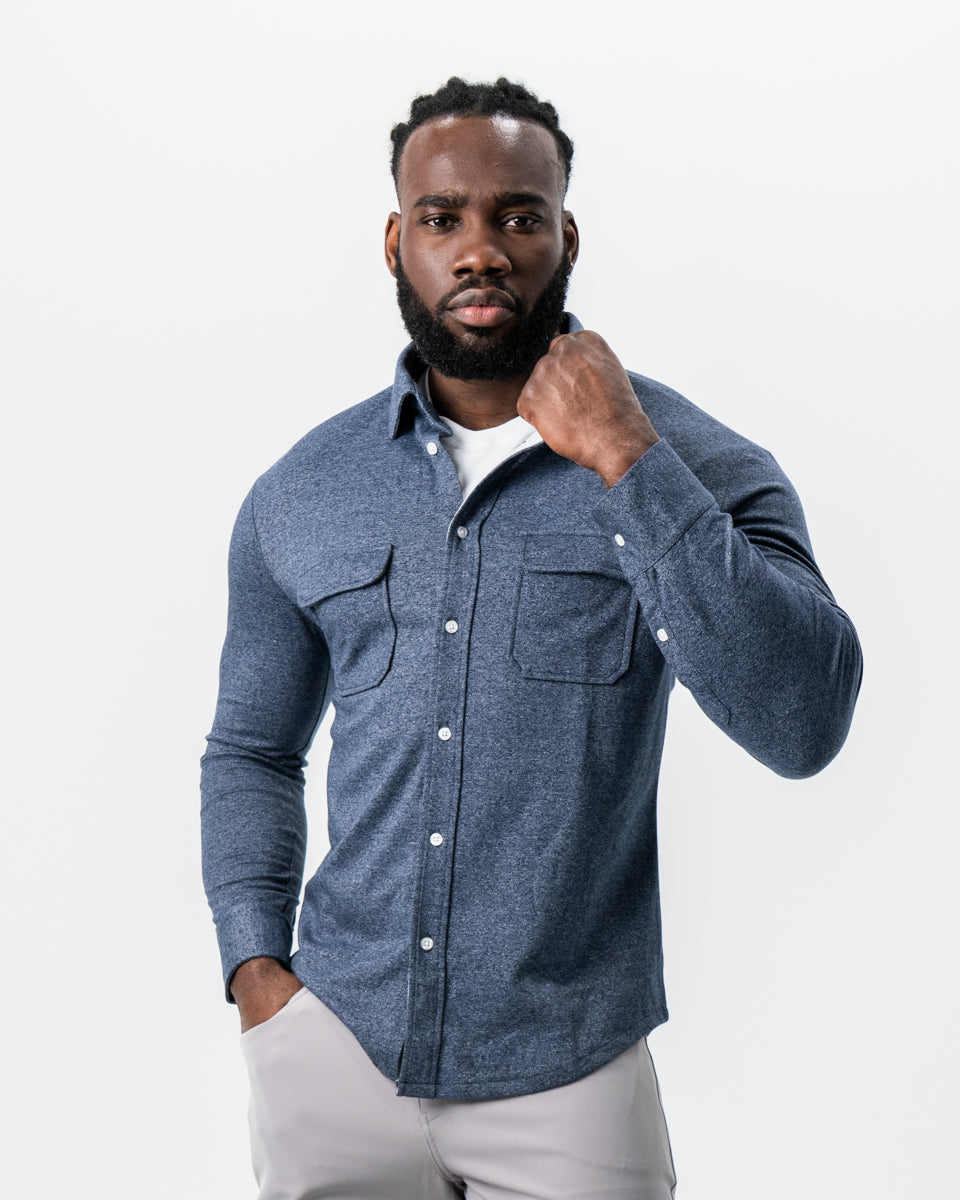 Patch Pocket Button Down - Navy