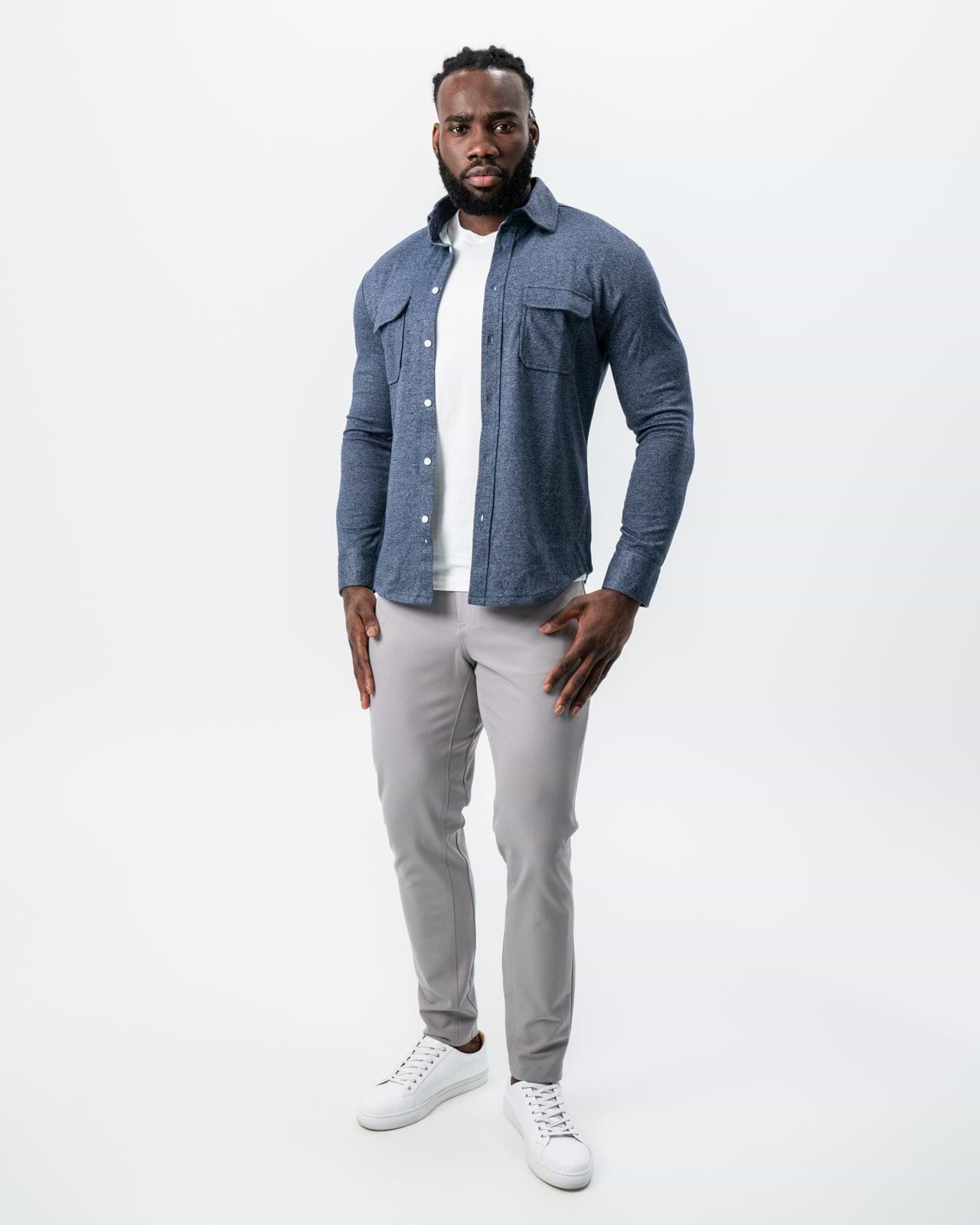 Patch Pocket Button Down - Navy