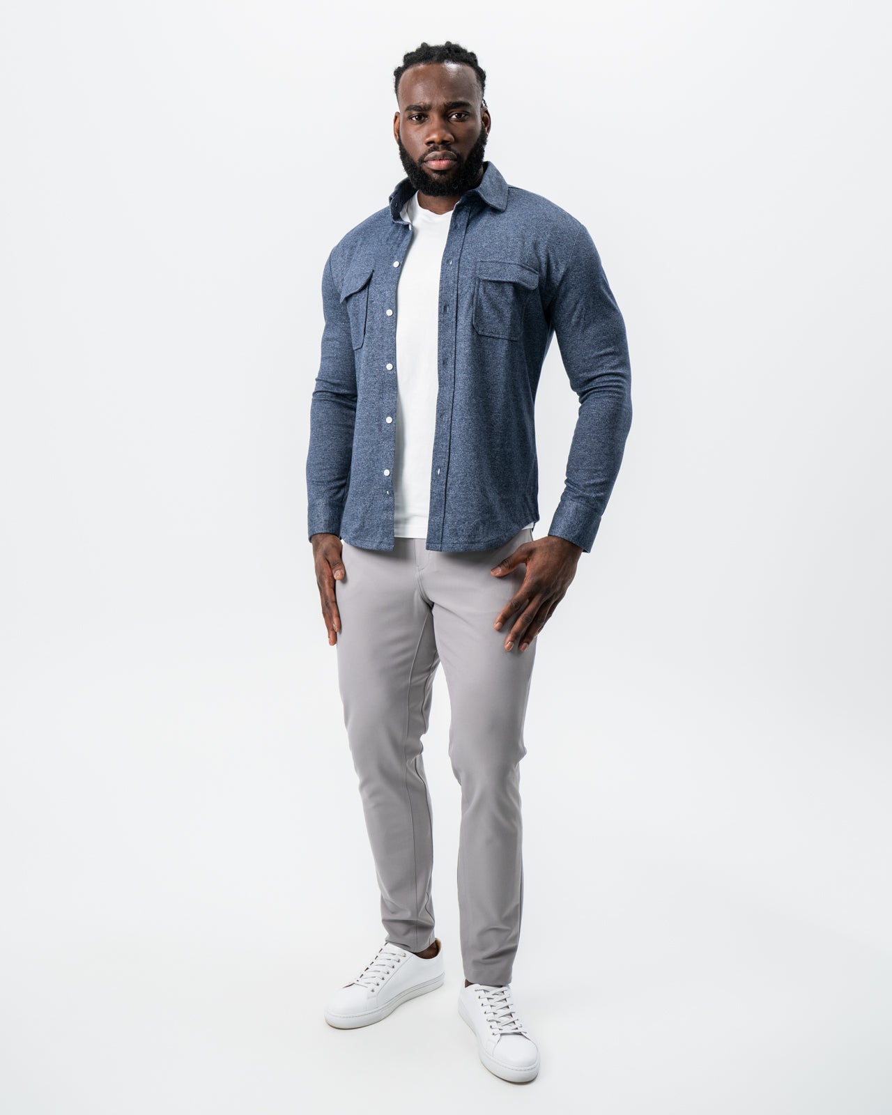 Patch Pocket Button Down - Navy