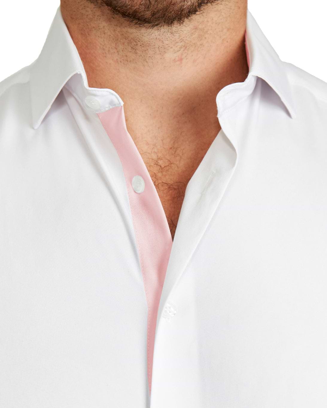 "The Porter" Solid White with Pink Accents