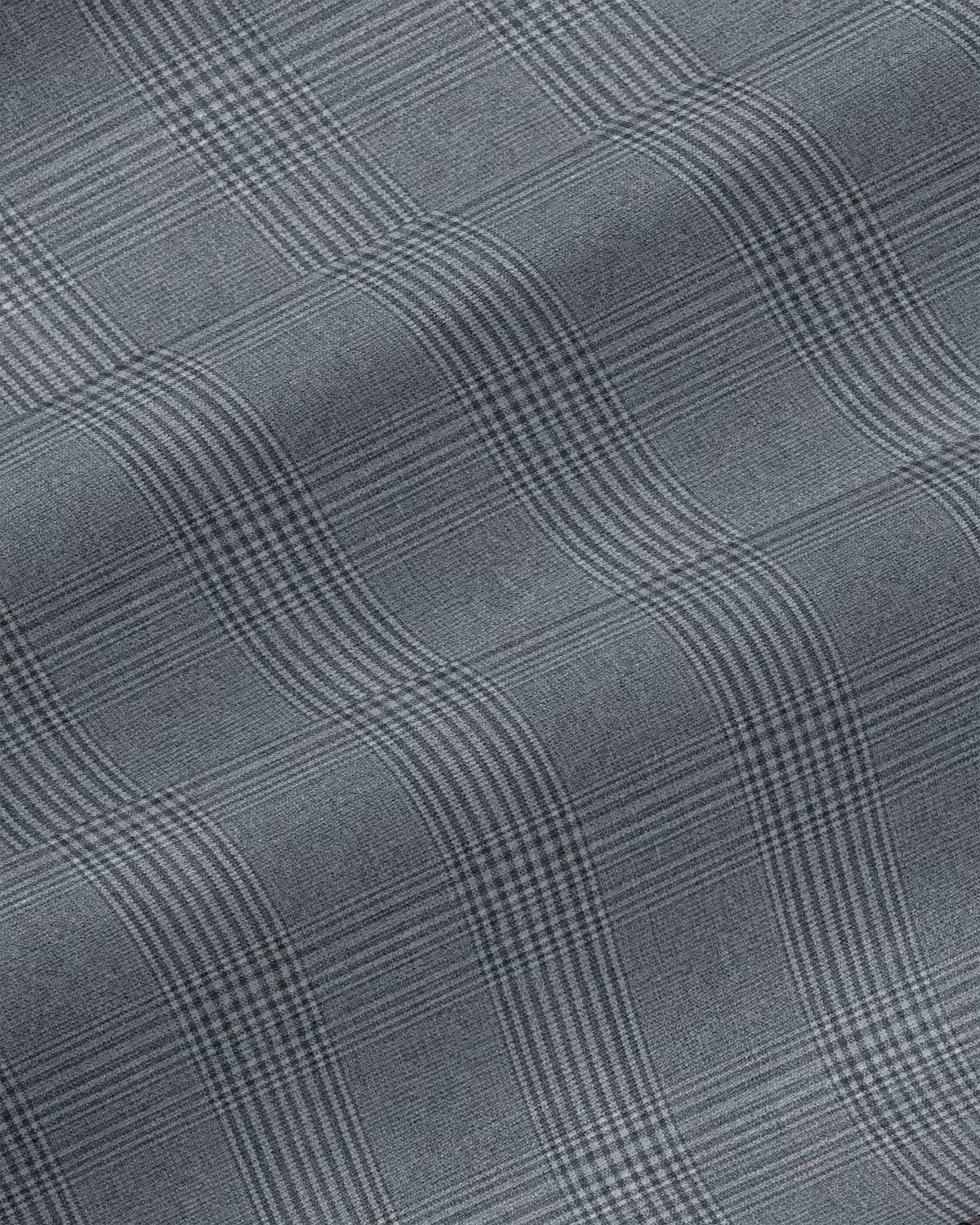 Athletic Fit Stretch Suit - Shadow Grey Plaid