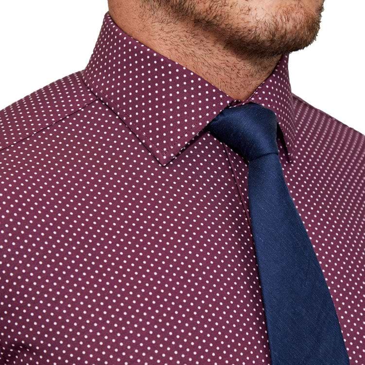 "The Digger" Maroon with White Dots