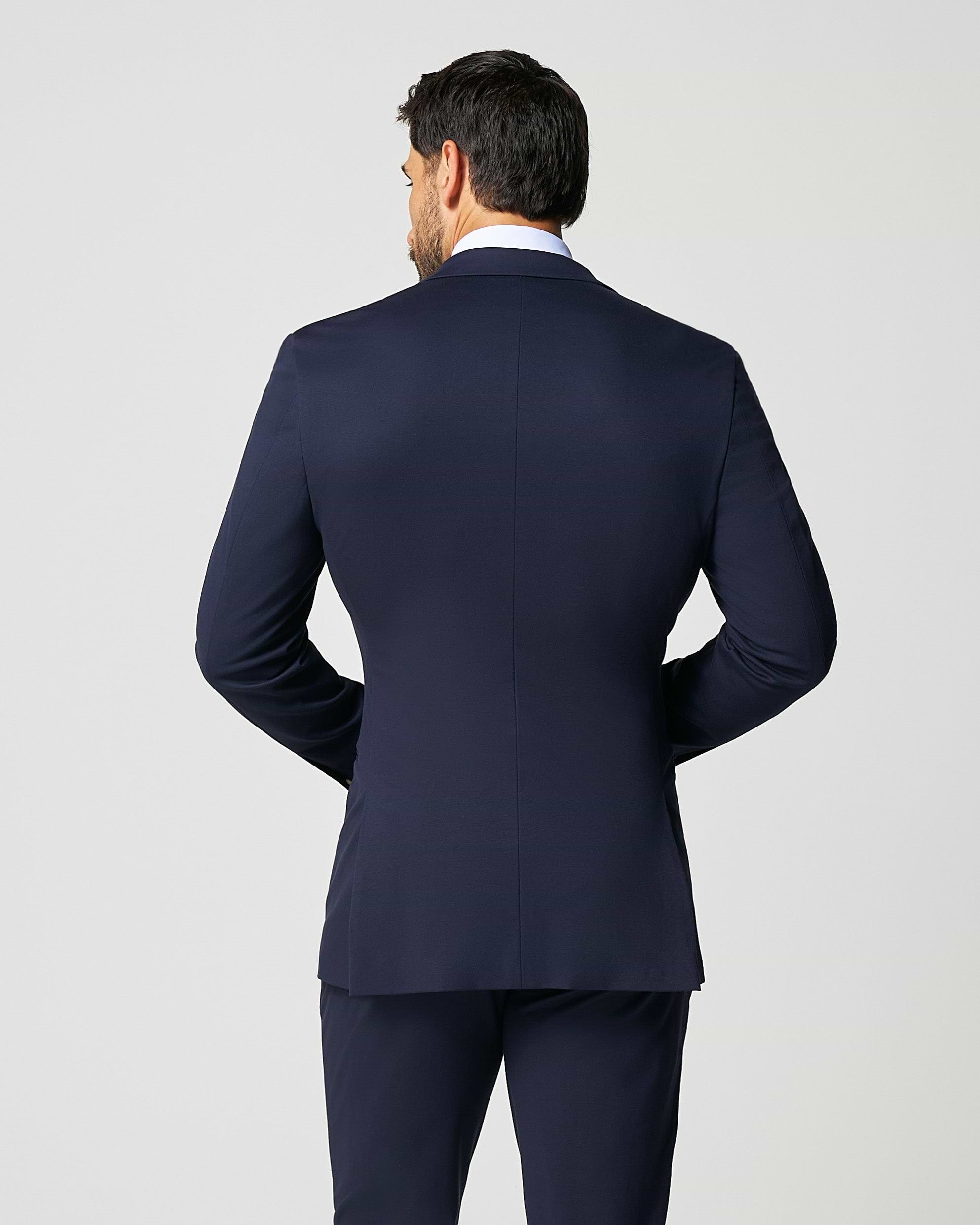 Athletic Fit Stretch Blazer - Navy