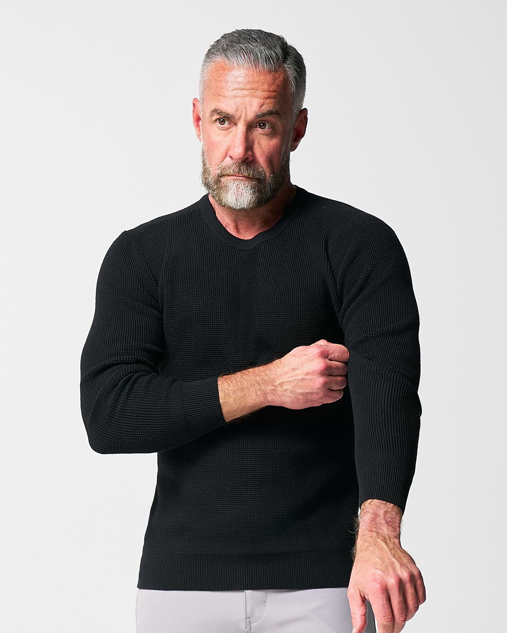 Heavy Knit Crewneck - Black