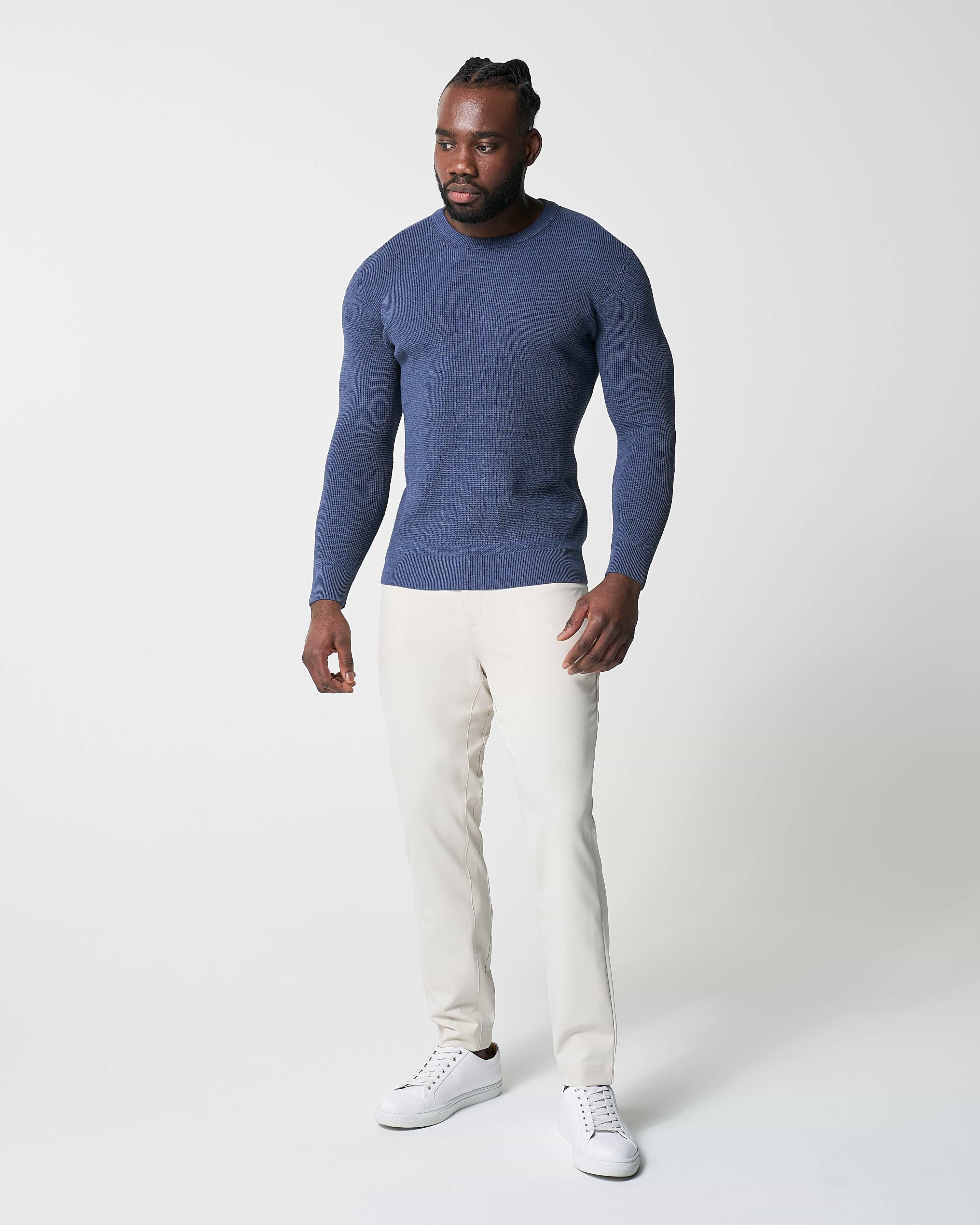Heavy Knit Crewneck - Navy