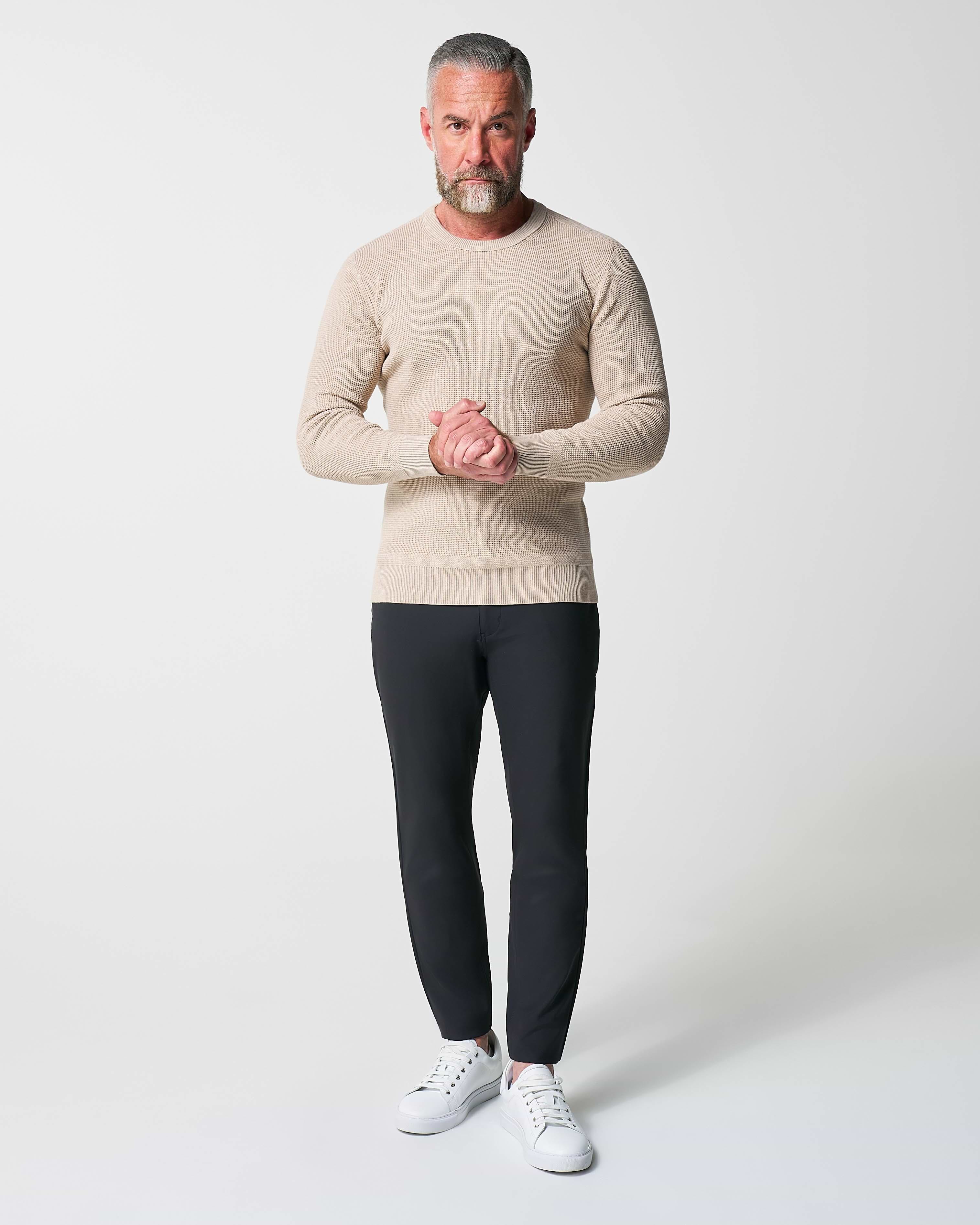 Heavy Knit Crewneck - Tan