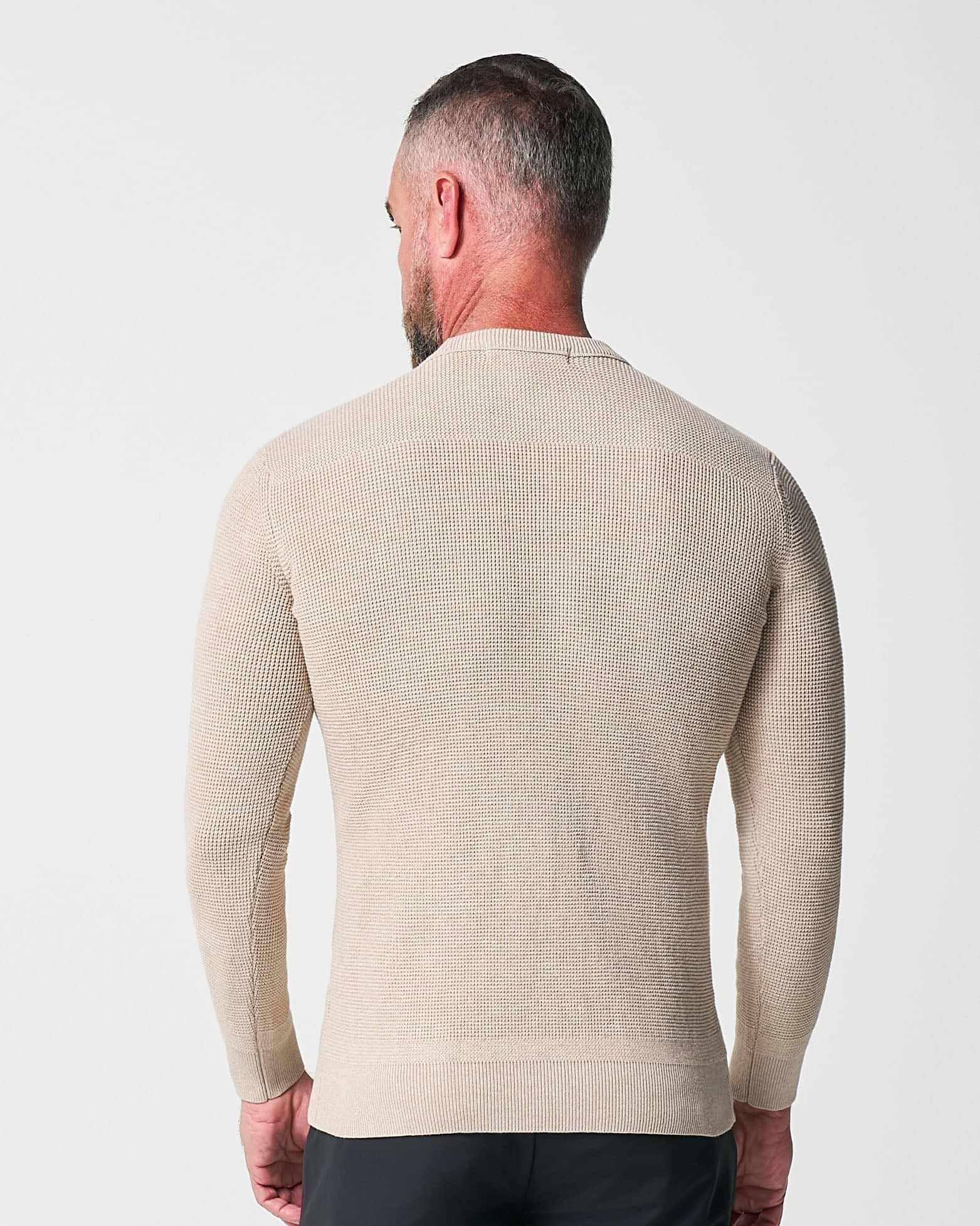 Heavy Knit Crewneck - Tan