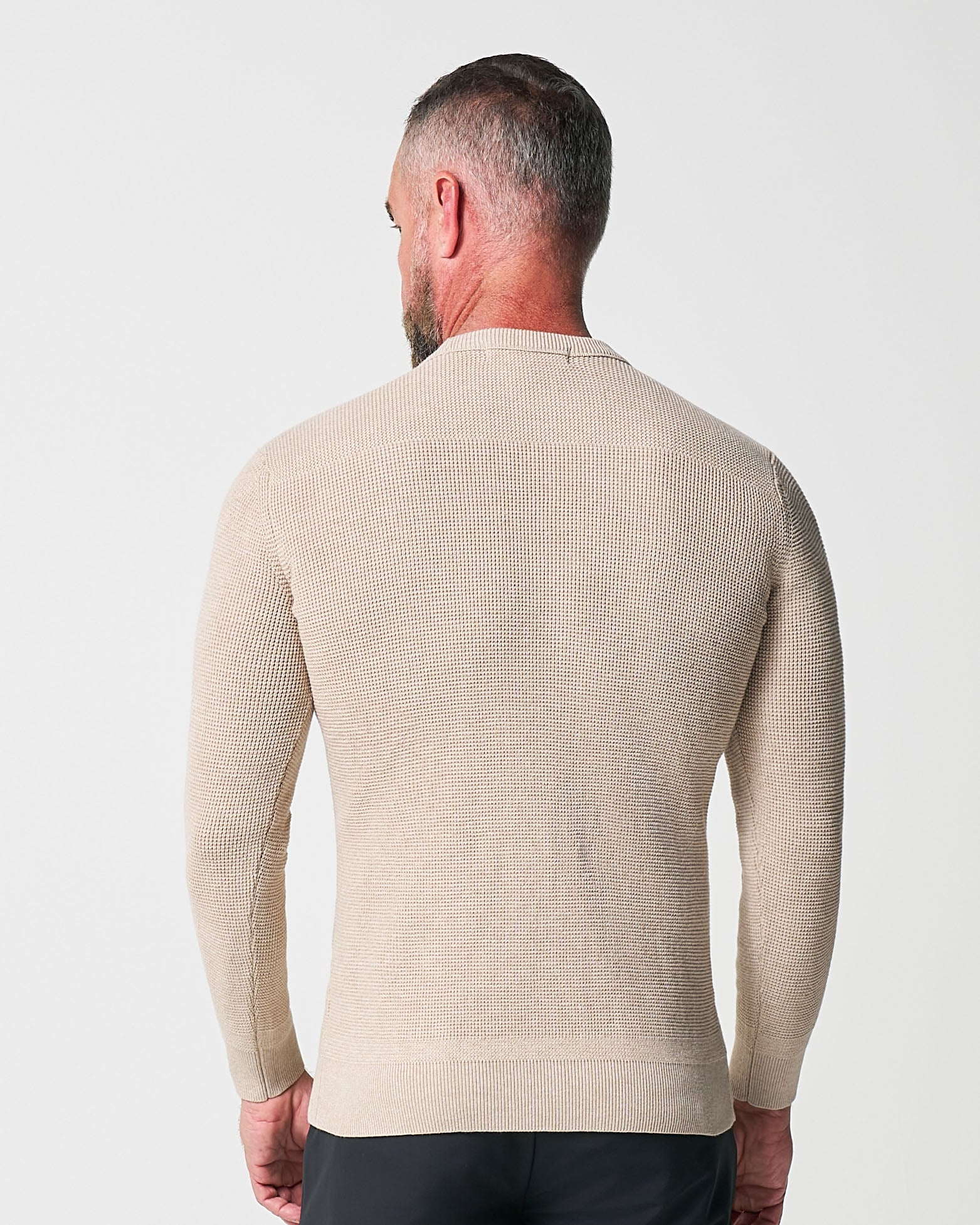 Heavy Knit Crewneck  - Tan