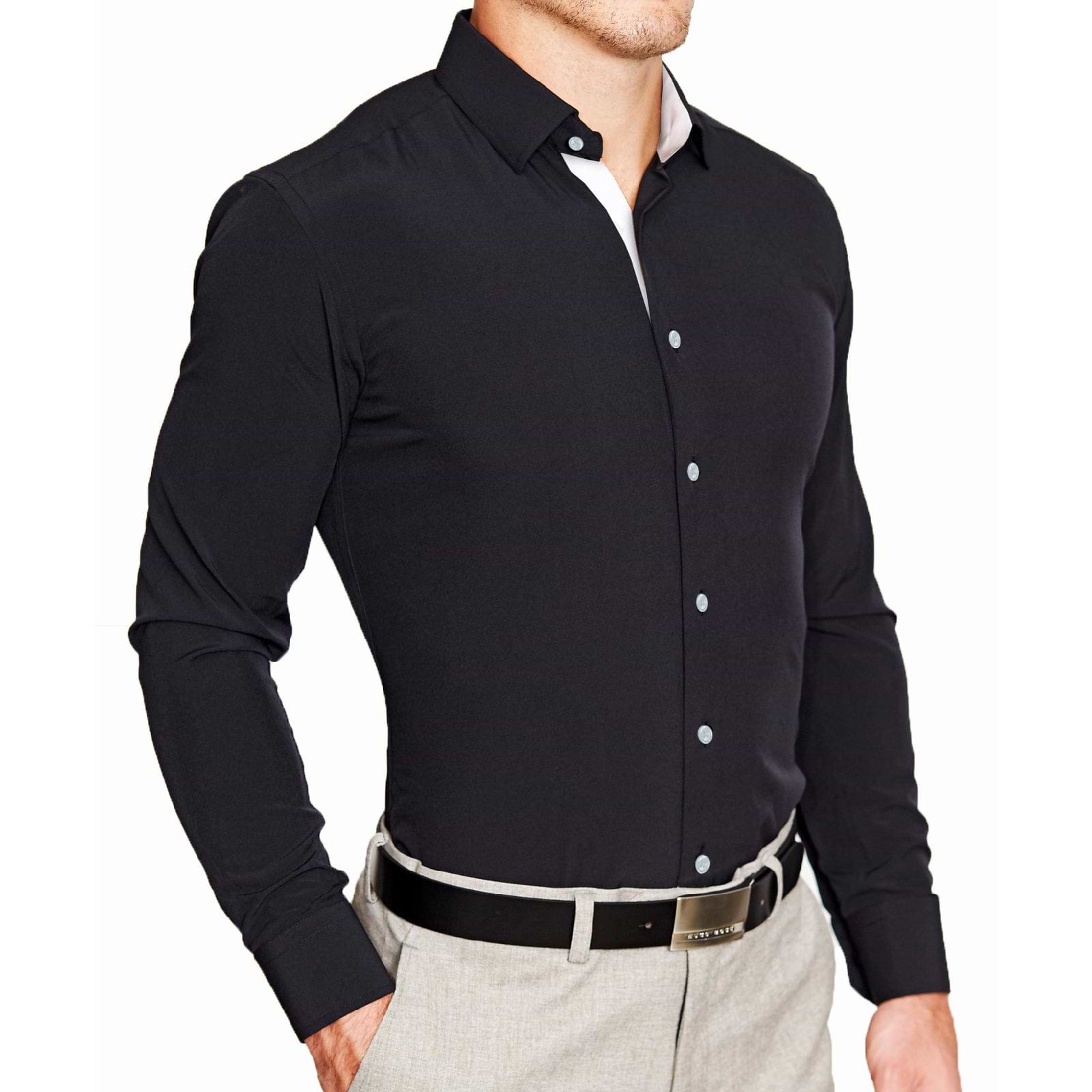 "The Oscar" Solid Black with White Accents