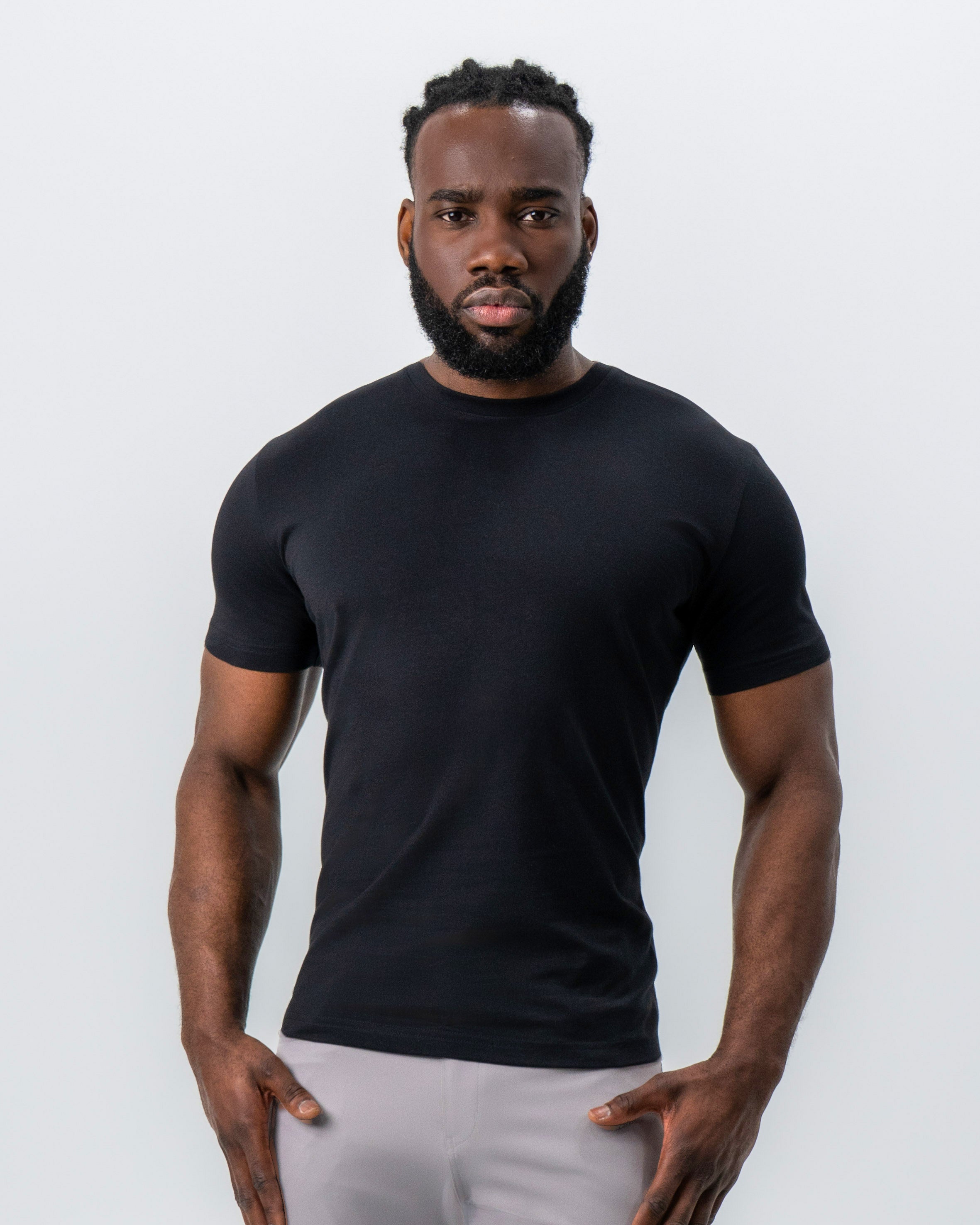 "The Westport" Black Short Sleeve Crewneck