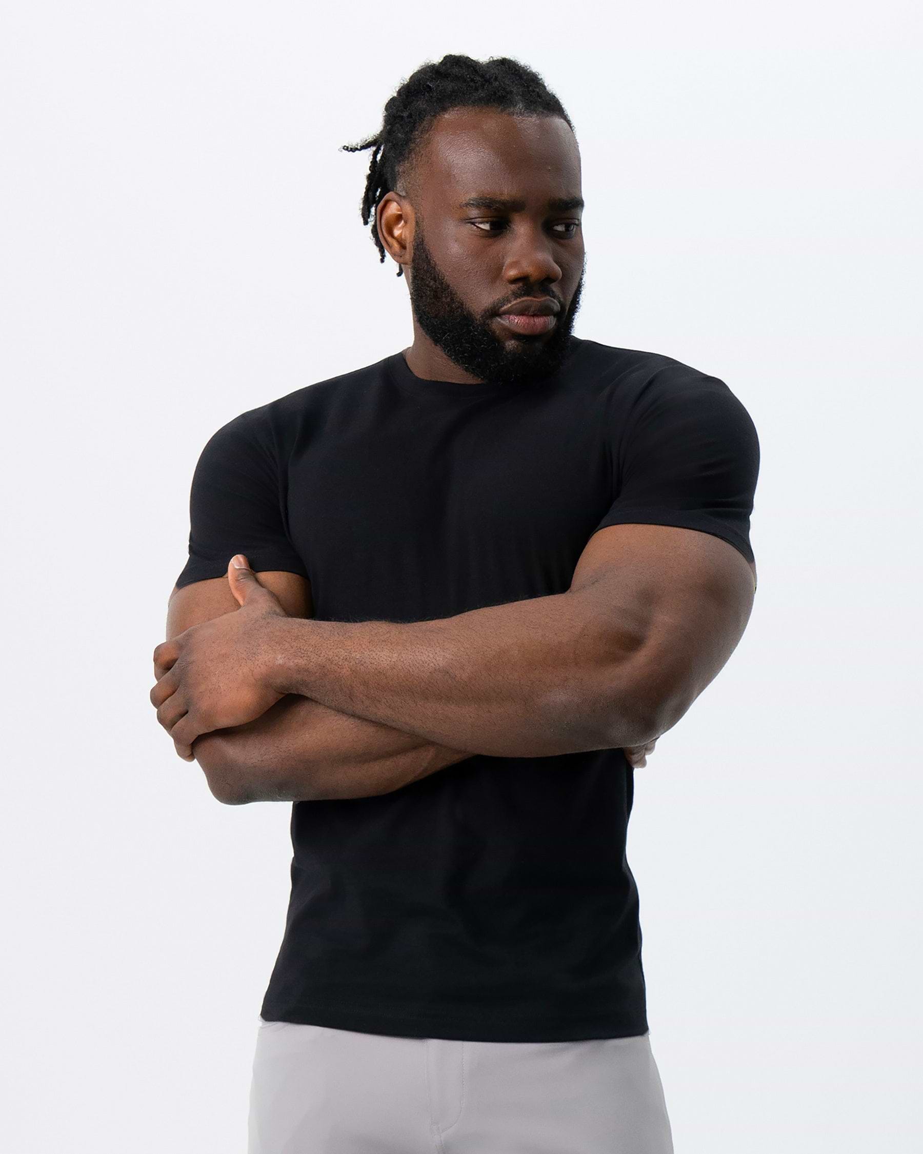 "The Westport" Black Short Sleeve Crewneck
