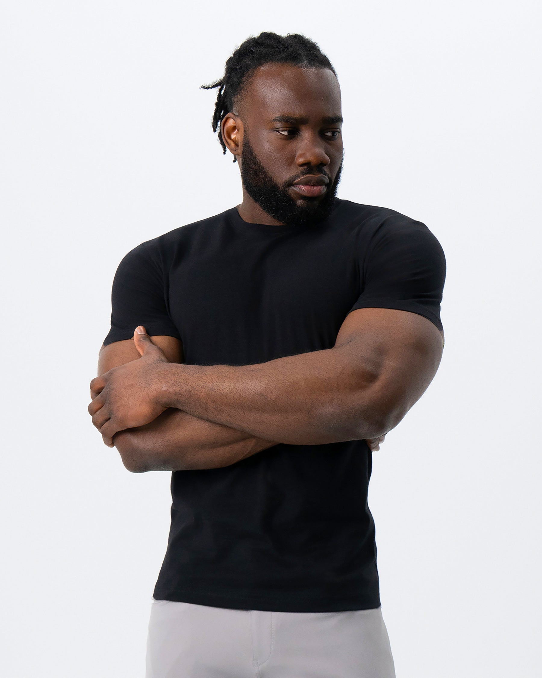 "The Westport" Black Short Sleeve Crewneck