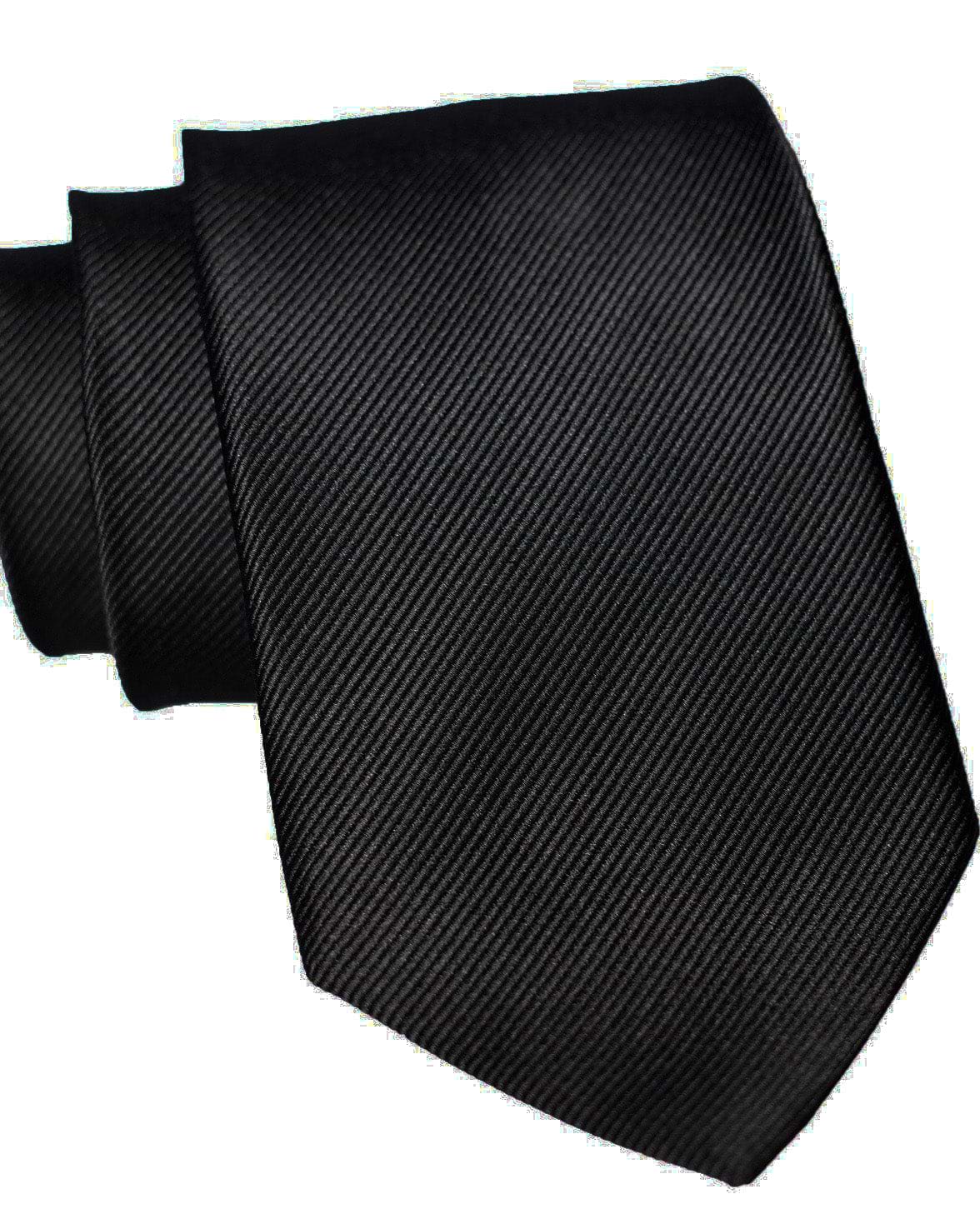 Black Woven Silk Tie