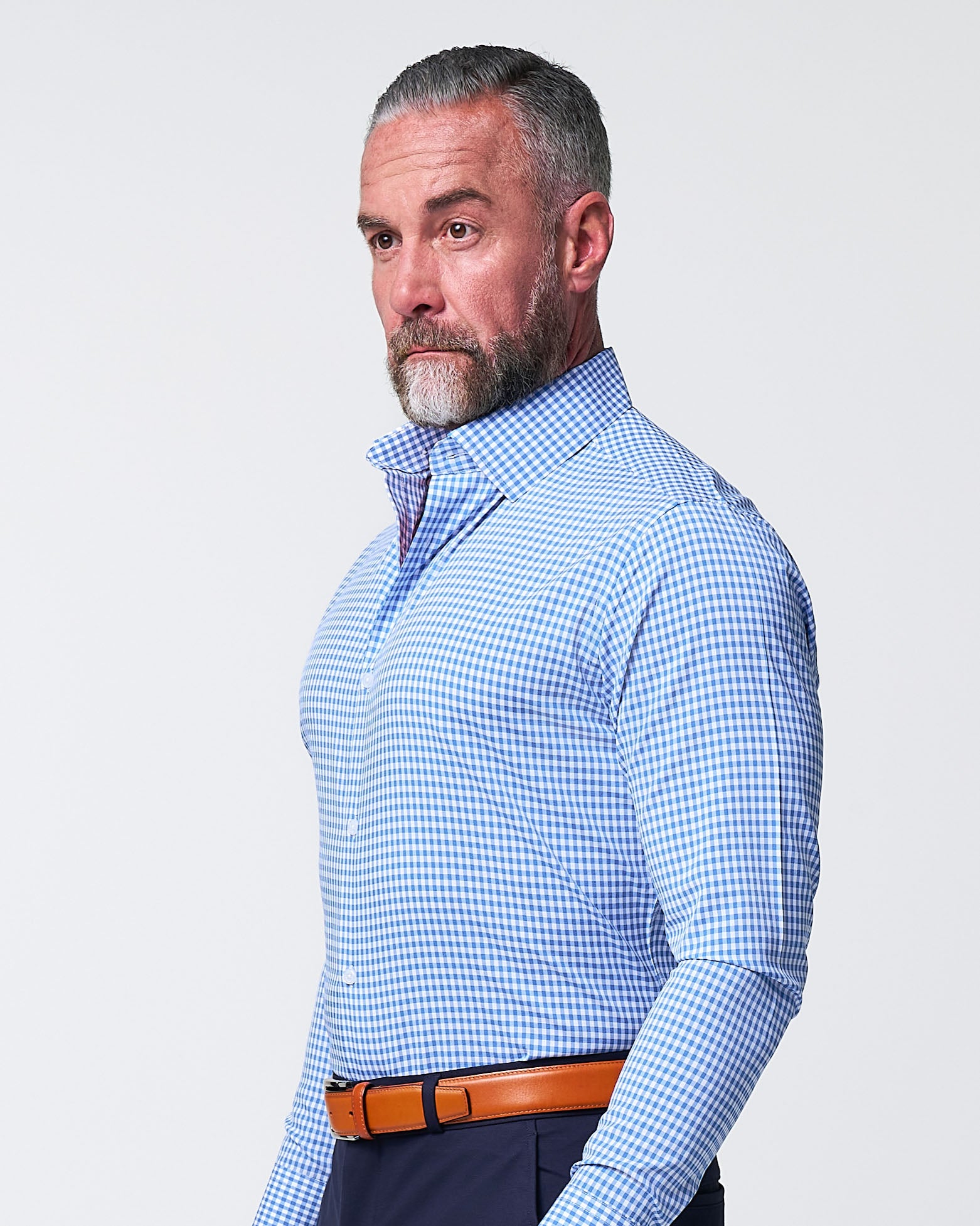 "The Bonino" Blue Gingham