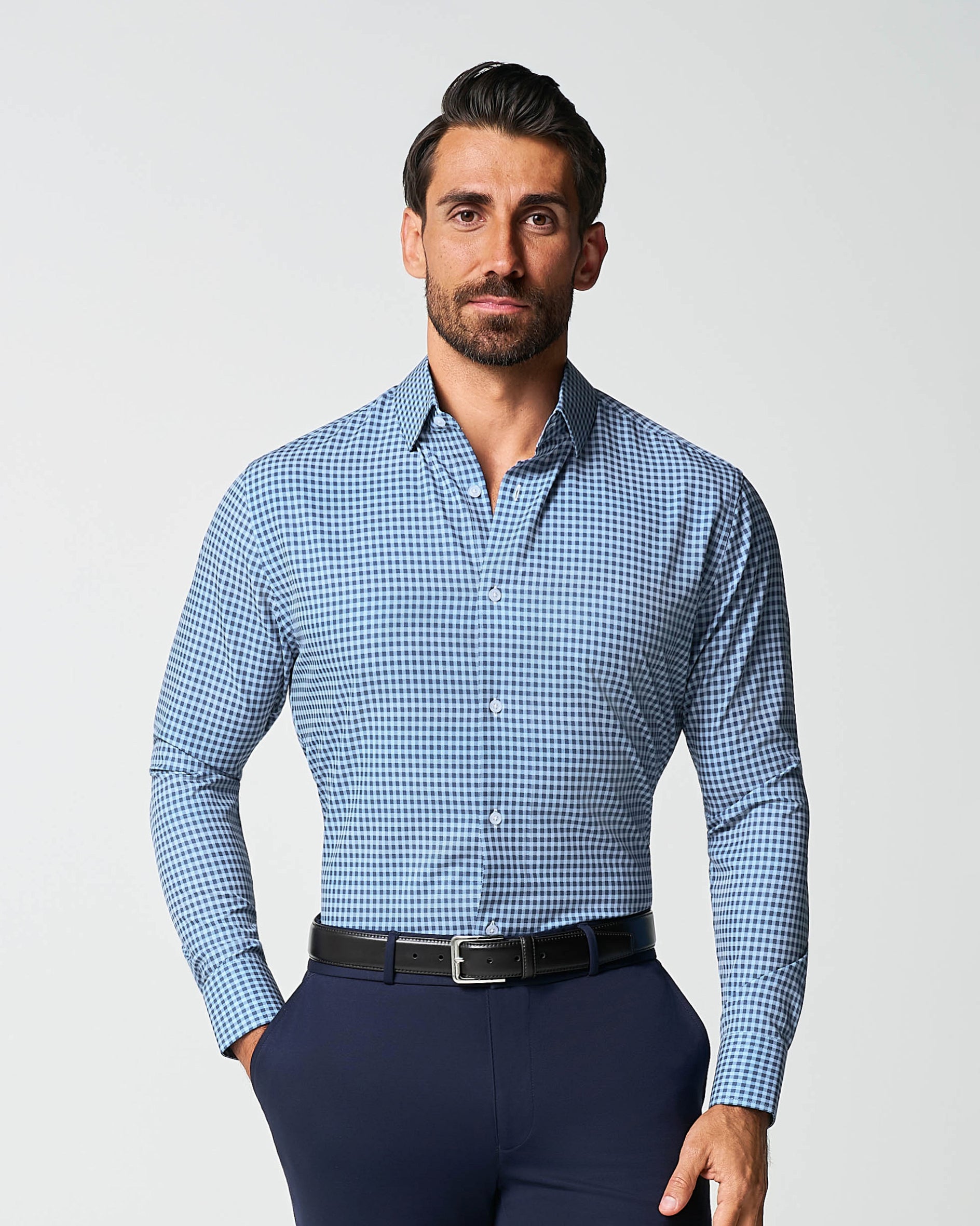 "The Brooklyn" Navy & Light Blue Gingham