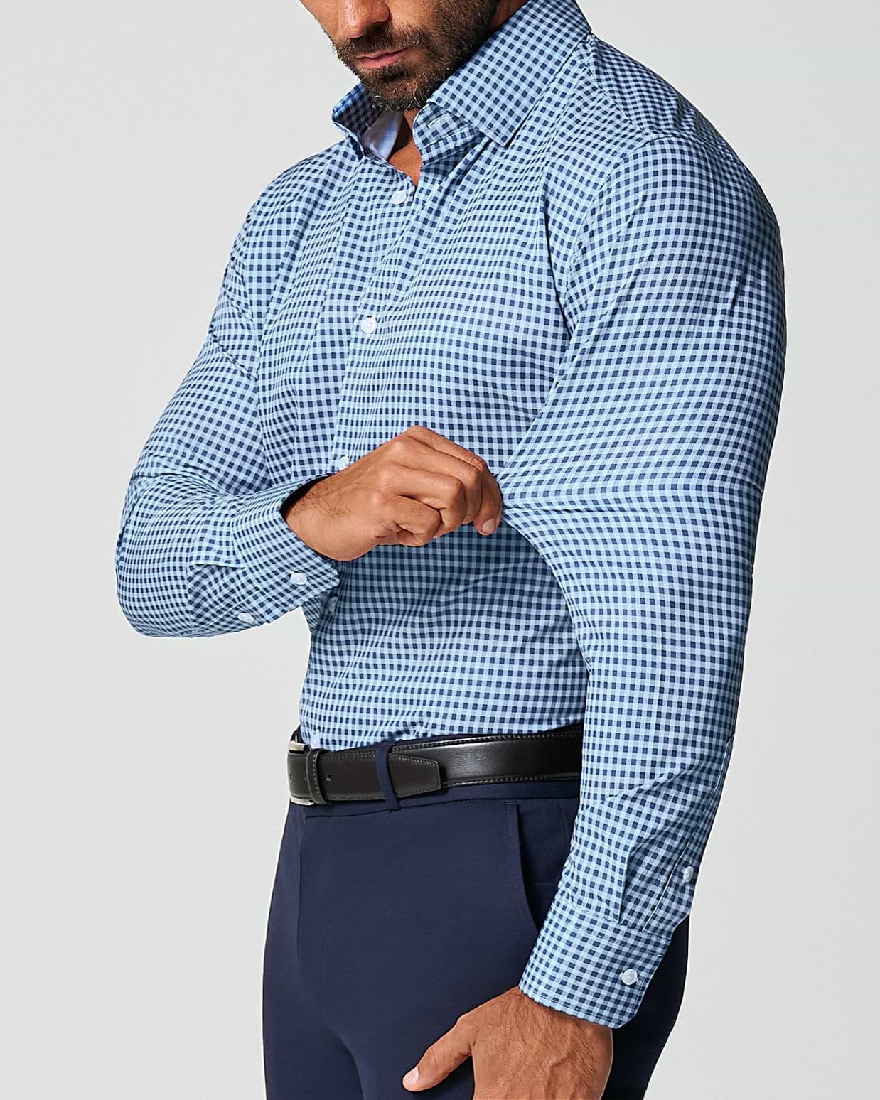 "The Brooklyn" Navy & Light Blue Gingham