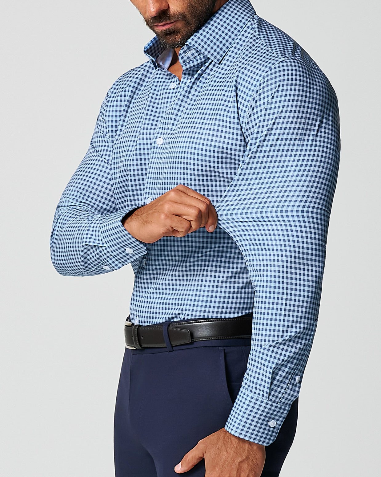 "The Brooklyn" Navy & Light Blue Gingham