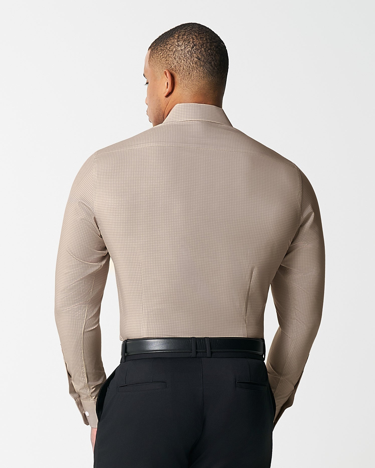 "The Brooks" Light Brown Double Check