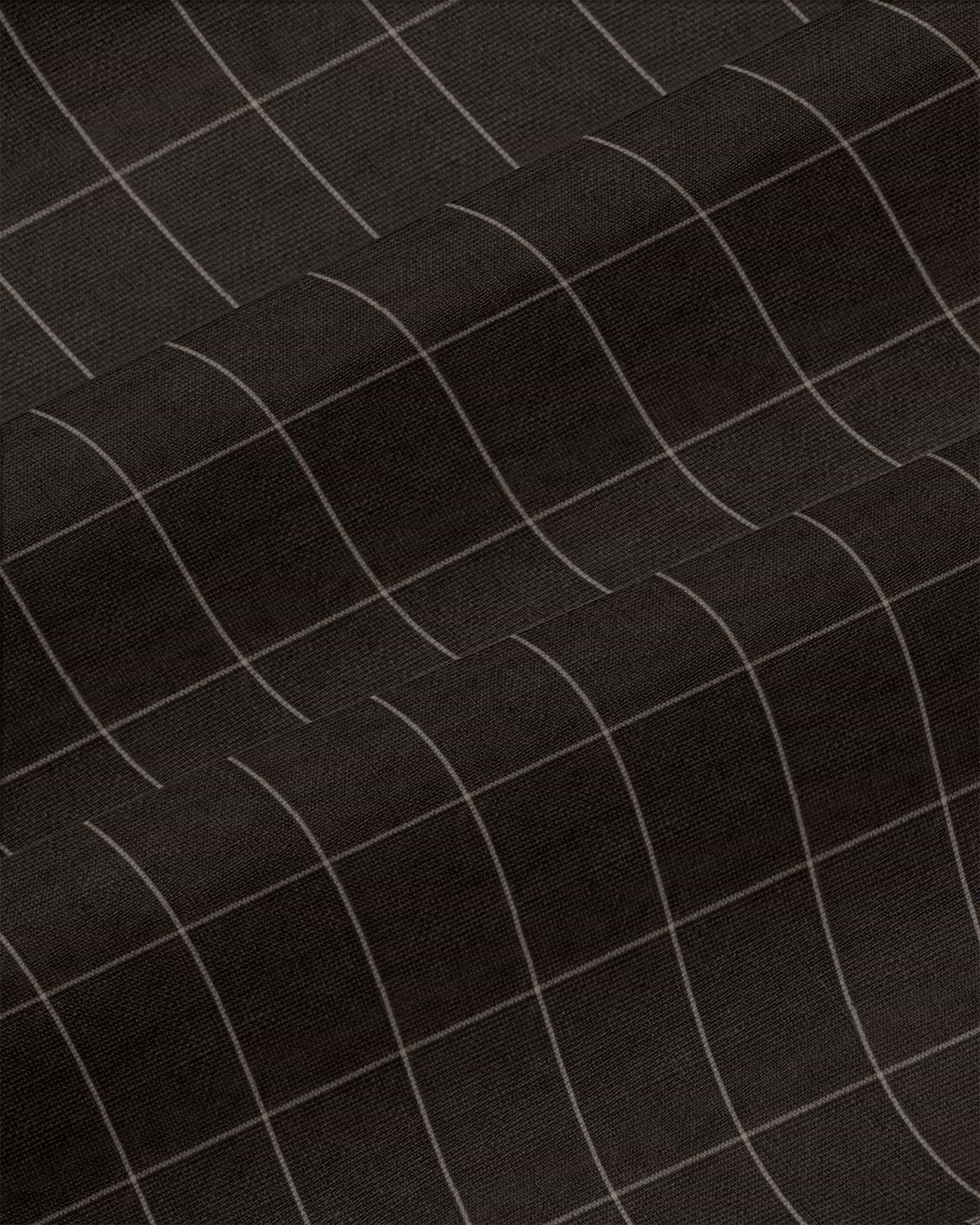 Athletic Fit Stretch Suit - Brown & Tan Windowpane